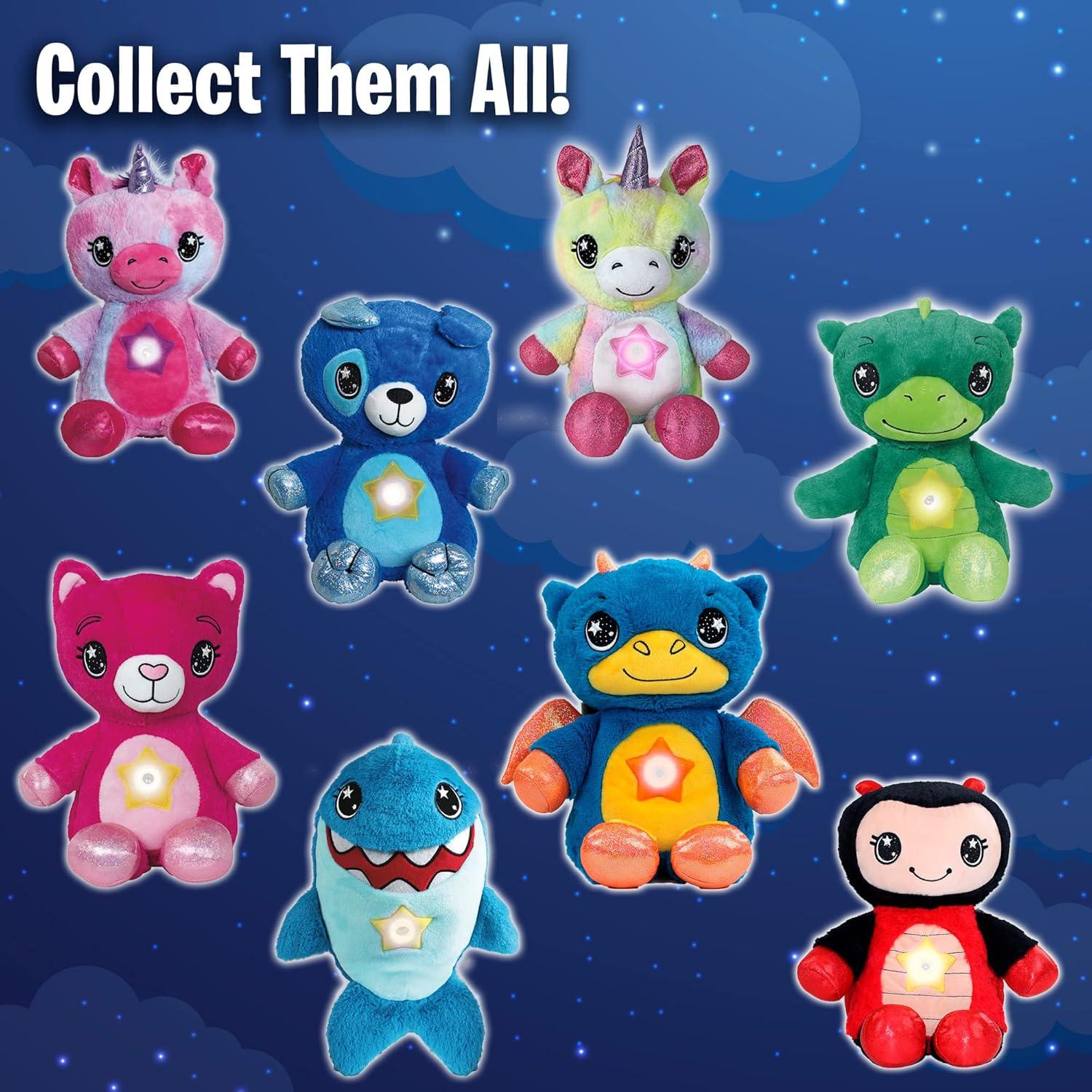 Ontel Star Belly Dream Lites, Stuffed Animal Night Light, Cuddly Blue Puppy