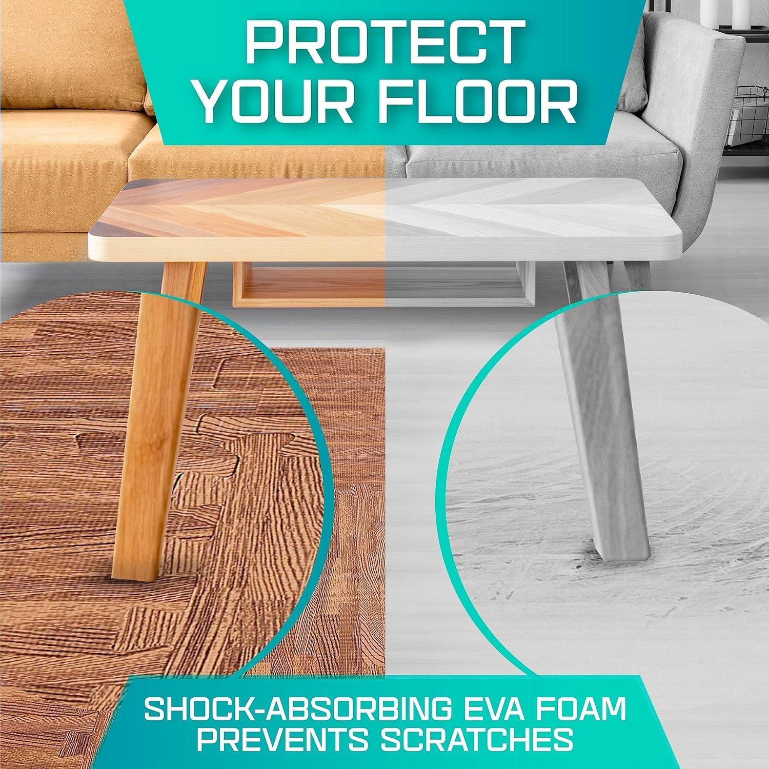Yes4All 12 pcs Interlocking Exercise Foam Mats, Cover 48 sqft, 3/8 inch, Oak Wood Dark Color