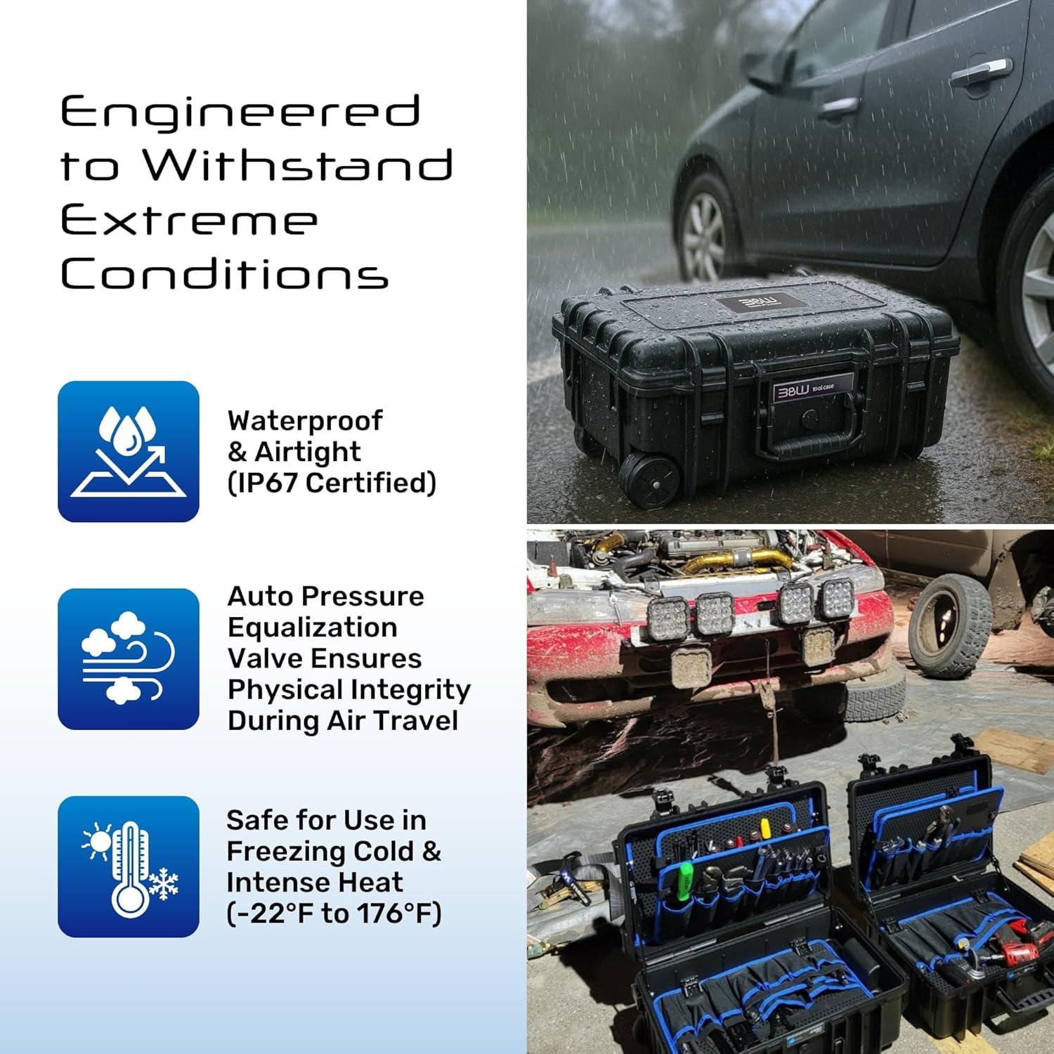 B&W International BW International - Spacious and Convertible Tool Case for Service Technician - Jumbo 6700