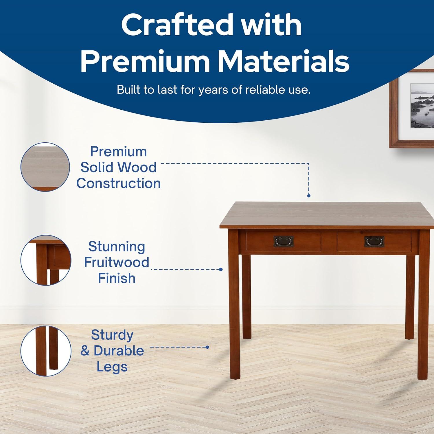 Stakmore Straight Edge Expanding Console Table, Fruitwood