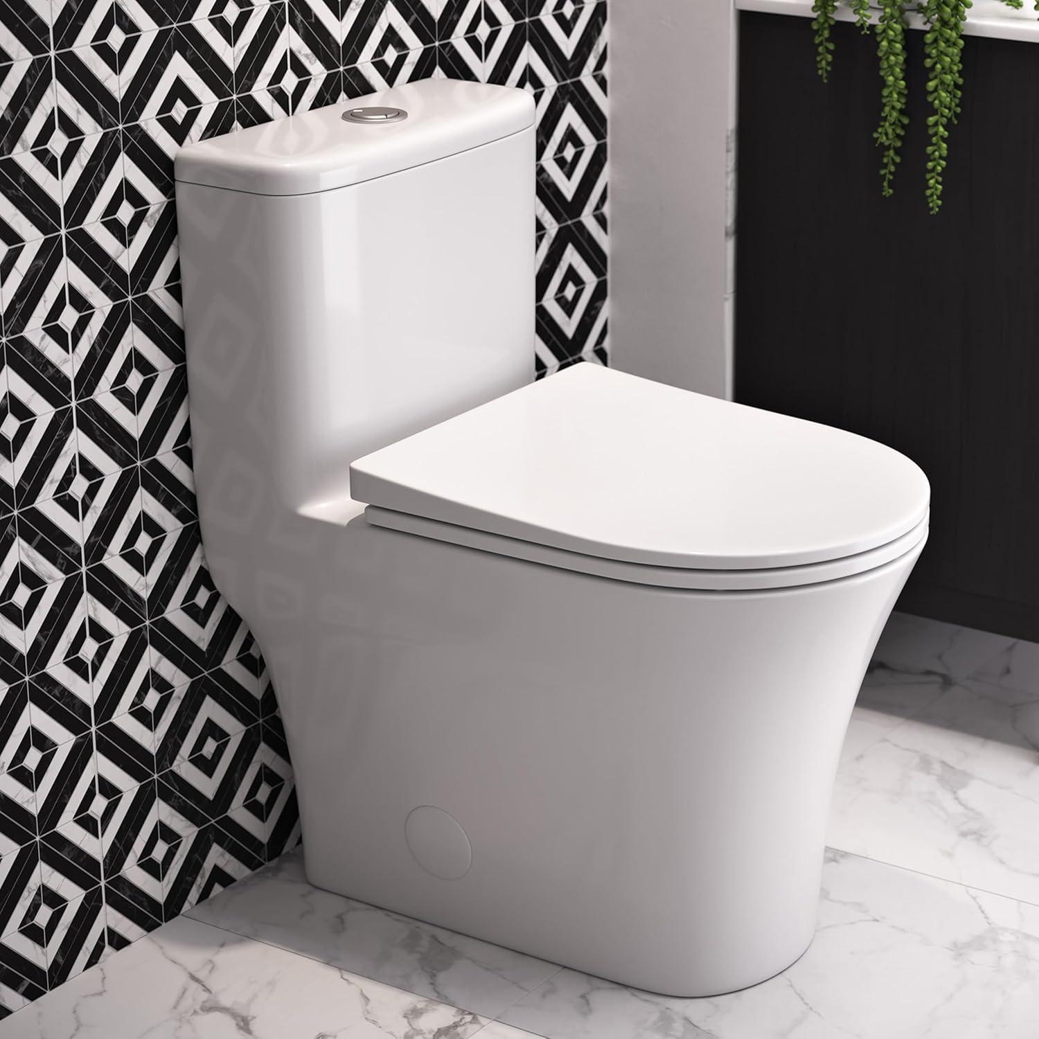 Cascade One-Piece Compact Toilet Dual-Flush 1.1/1.6â