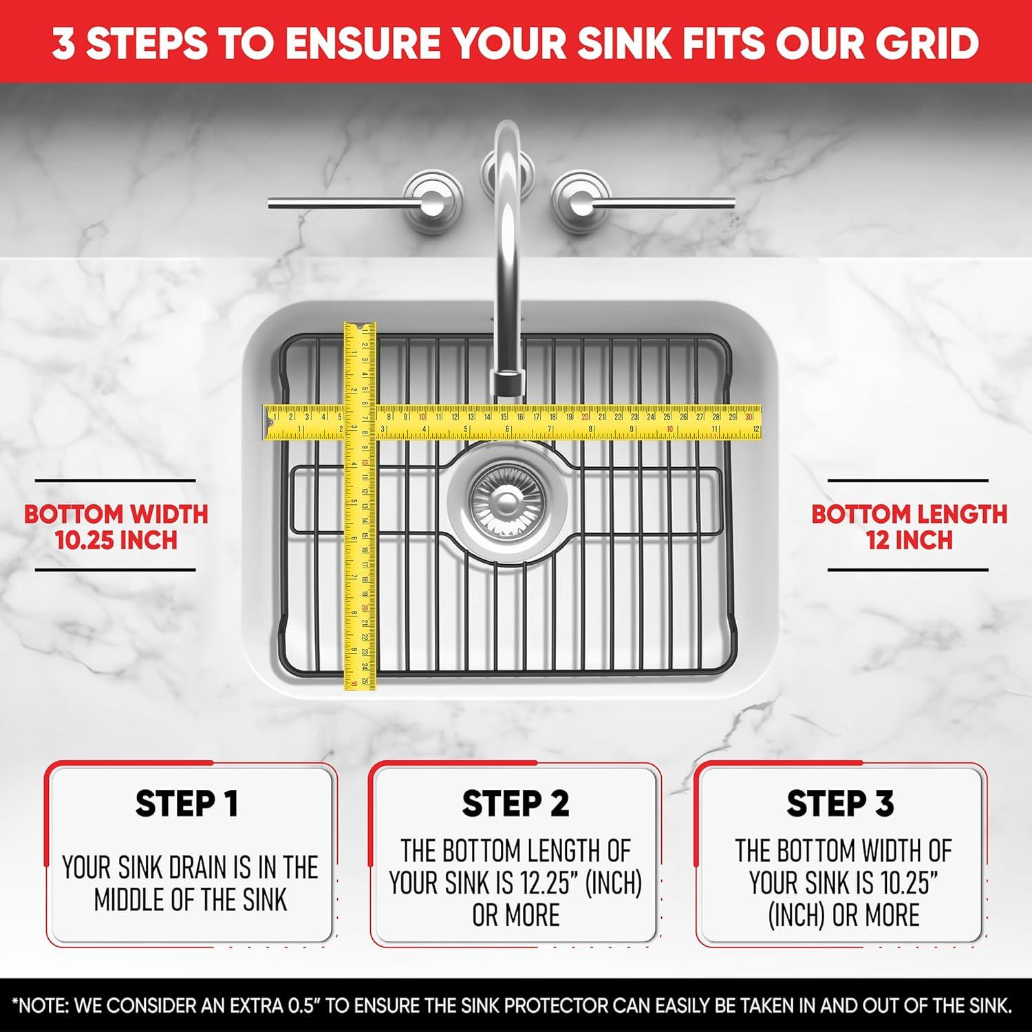 Better Houseware Steel Over The Sink Dish Rack