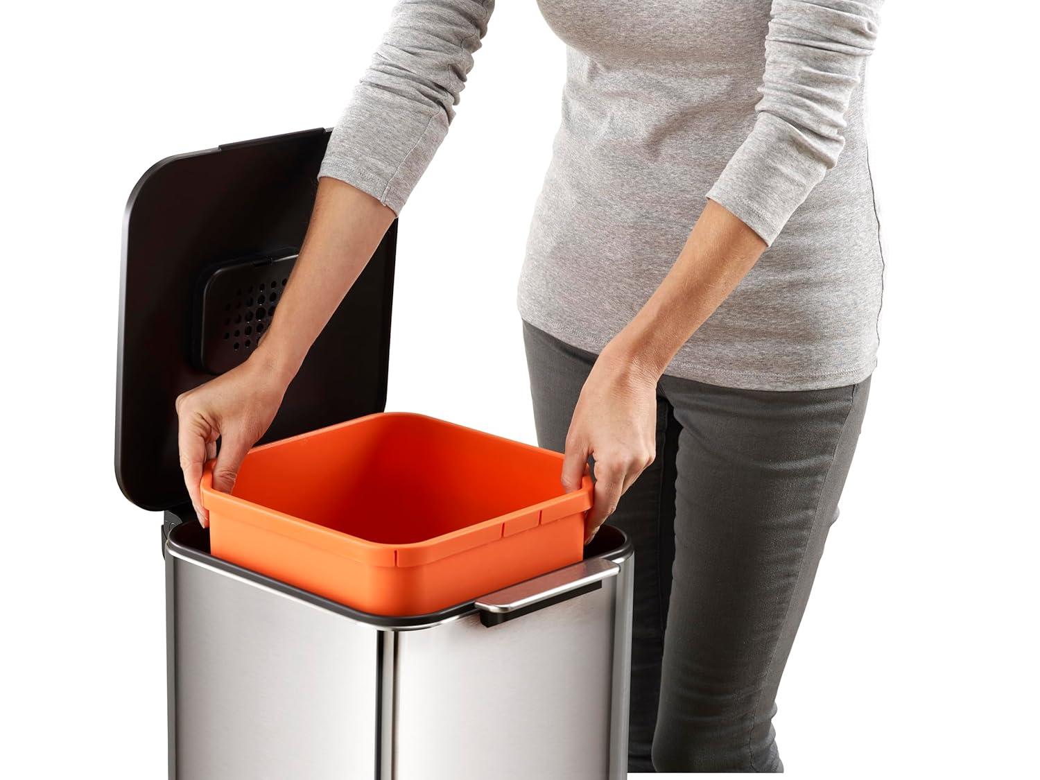 Joseph Joseph Totem Waste & Recycling Dual Kitchen Trash Can