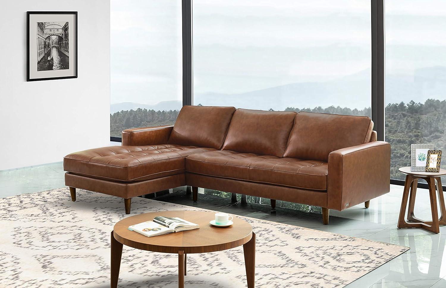 Hobbes Mid-Century Sectional Camel - Abbyson Living