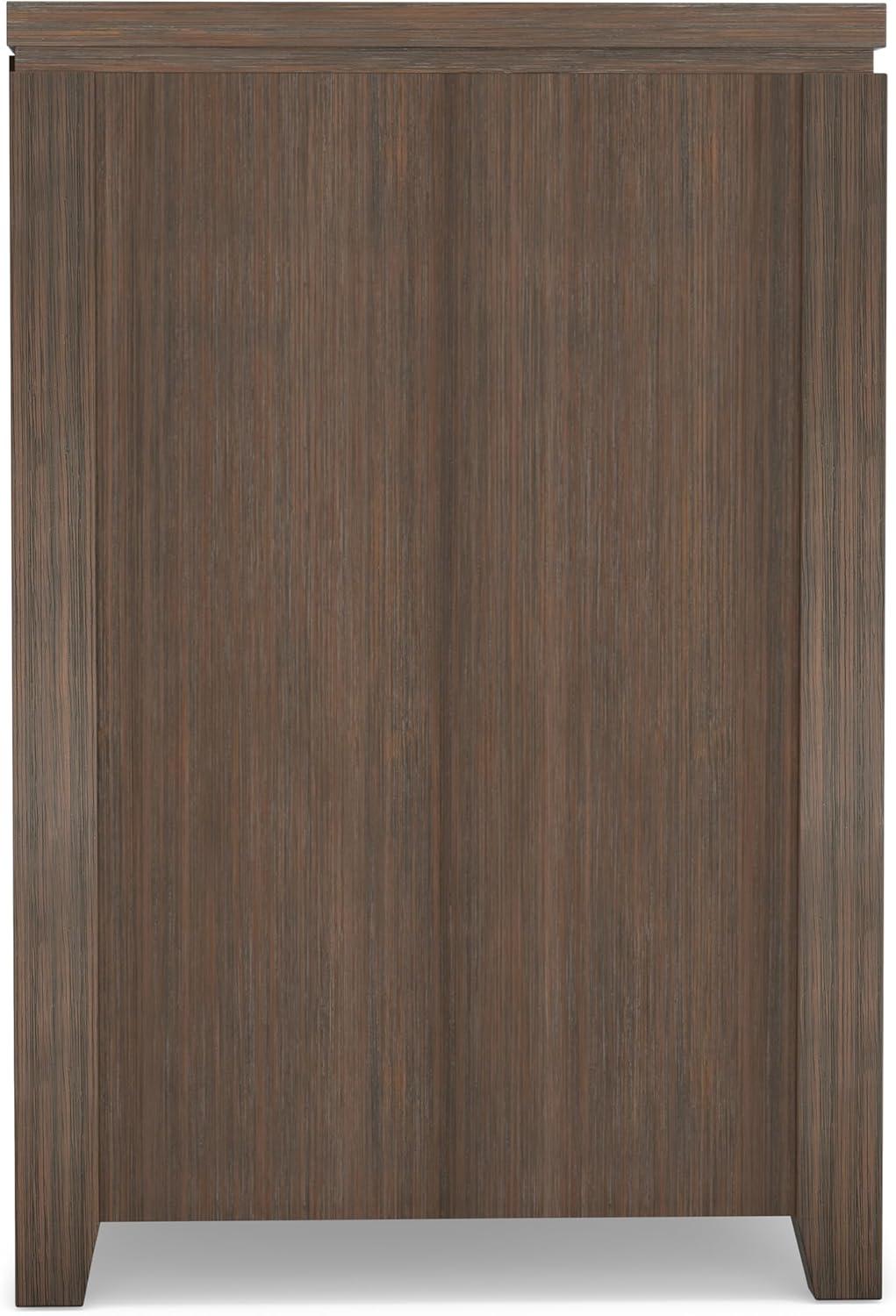 Simpli Home Cosmopolitan SOLID WOOD 72 inch Wide TV Media Stand For TVs up to 80 inches