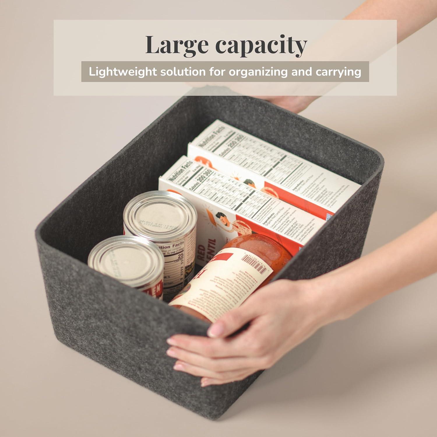 SortJoy Wide Stone Sculpted Storage Bin