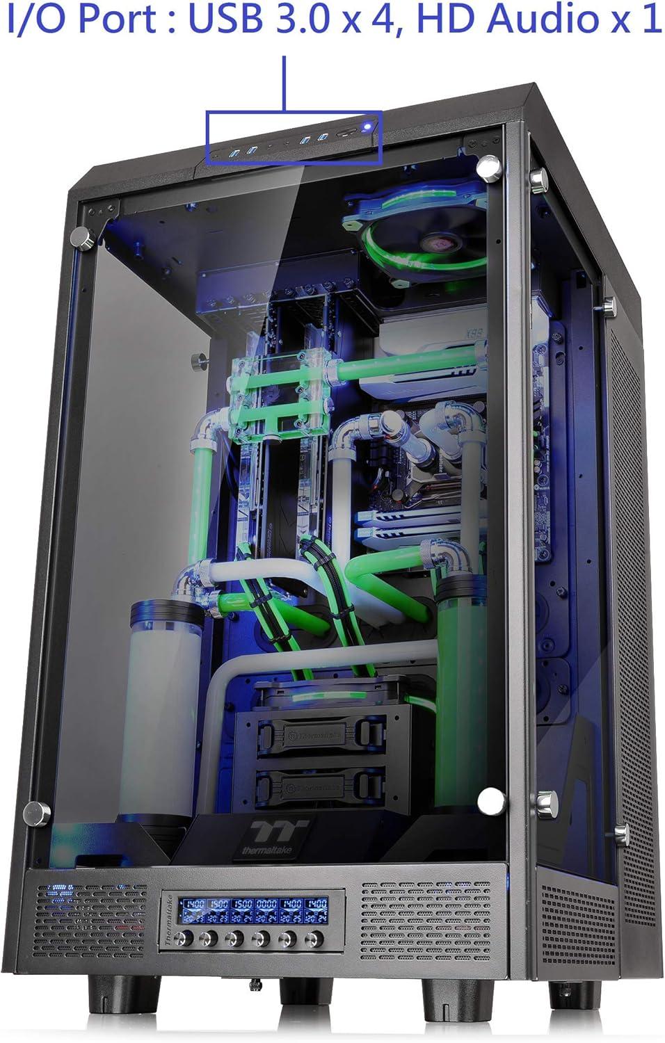 Thermaltake Black Tempered Glass E-ATX Full Tower Gaming Case