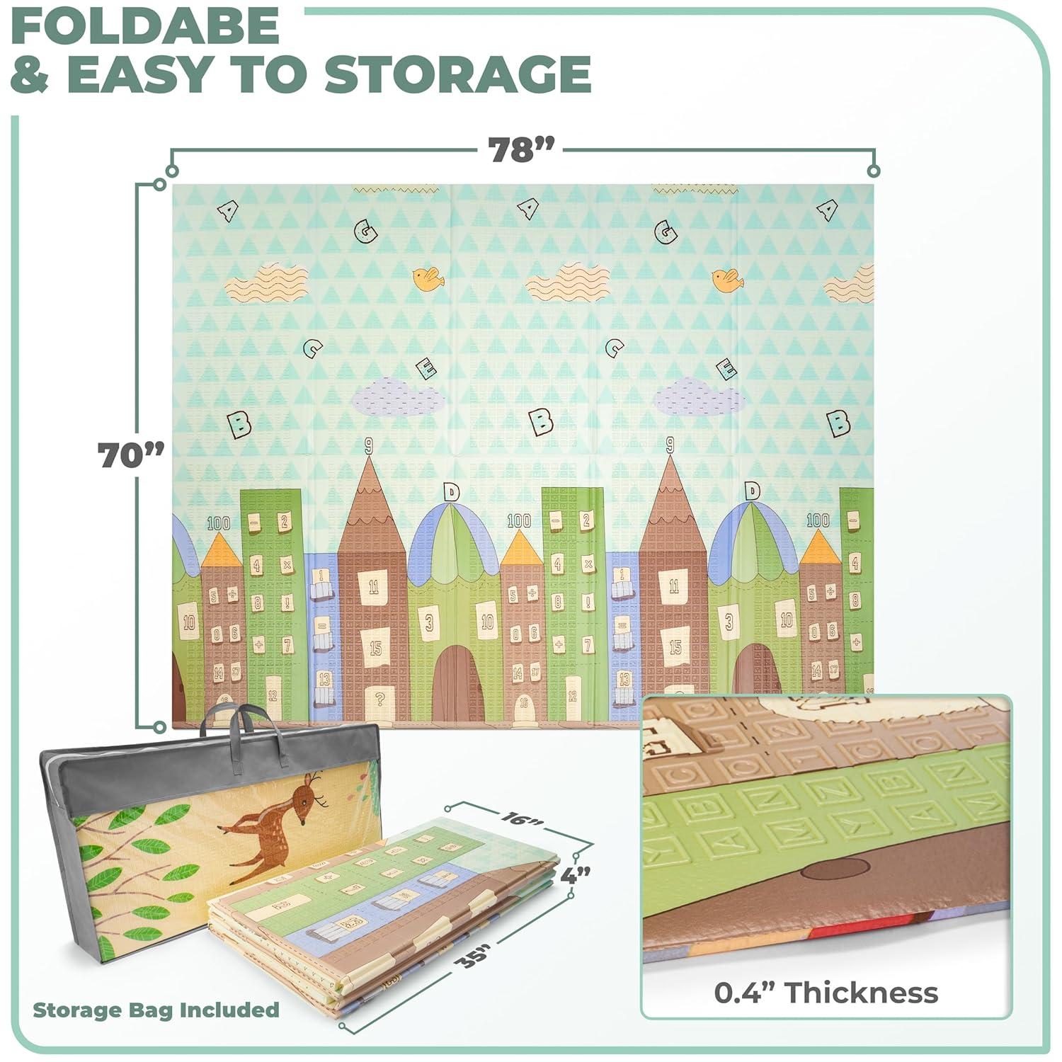 Sorbus Sorbus 78" Charming Neighborhood Kids Foam Mat