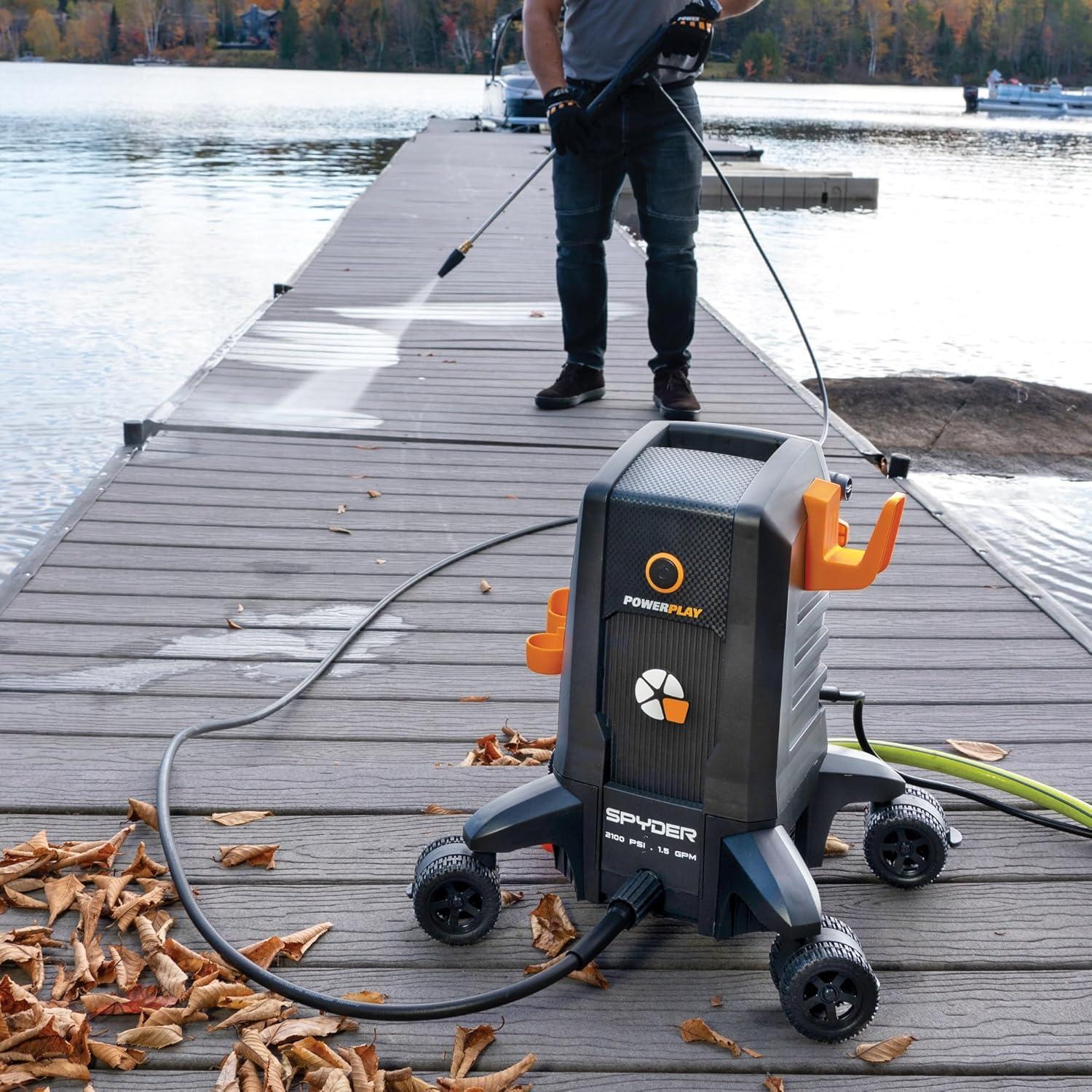 Spyder Pulse 2100 PSI Electric Pressure Washer with Plastic Hose