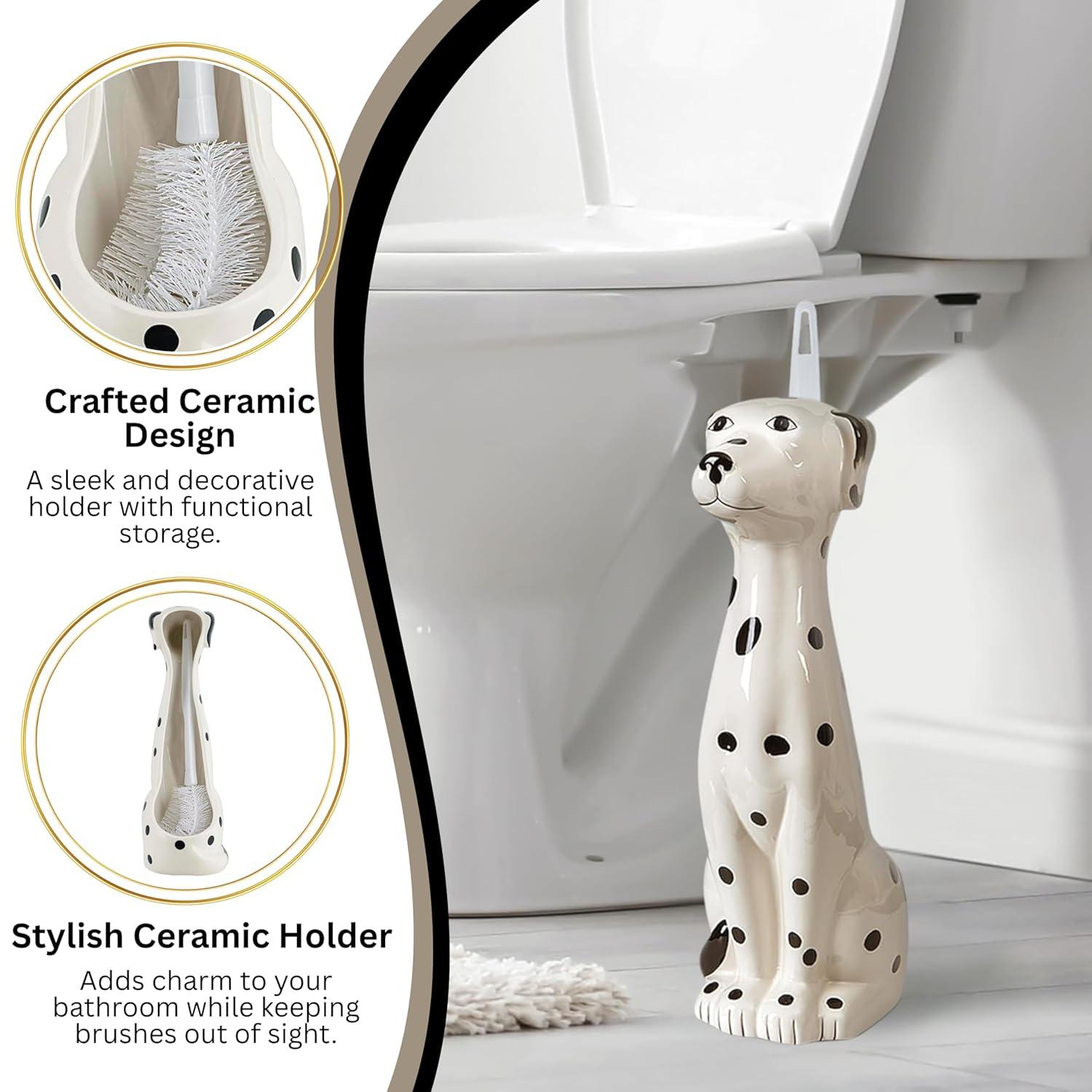 Allure Home Creations Dalmatian Bowl Brush Holder