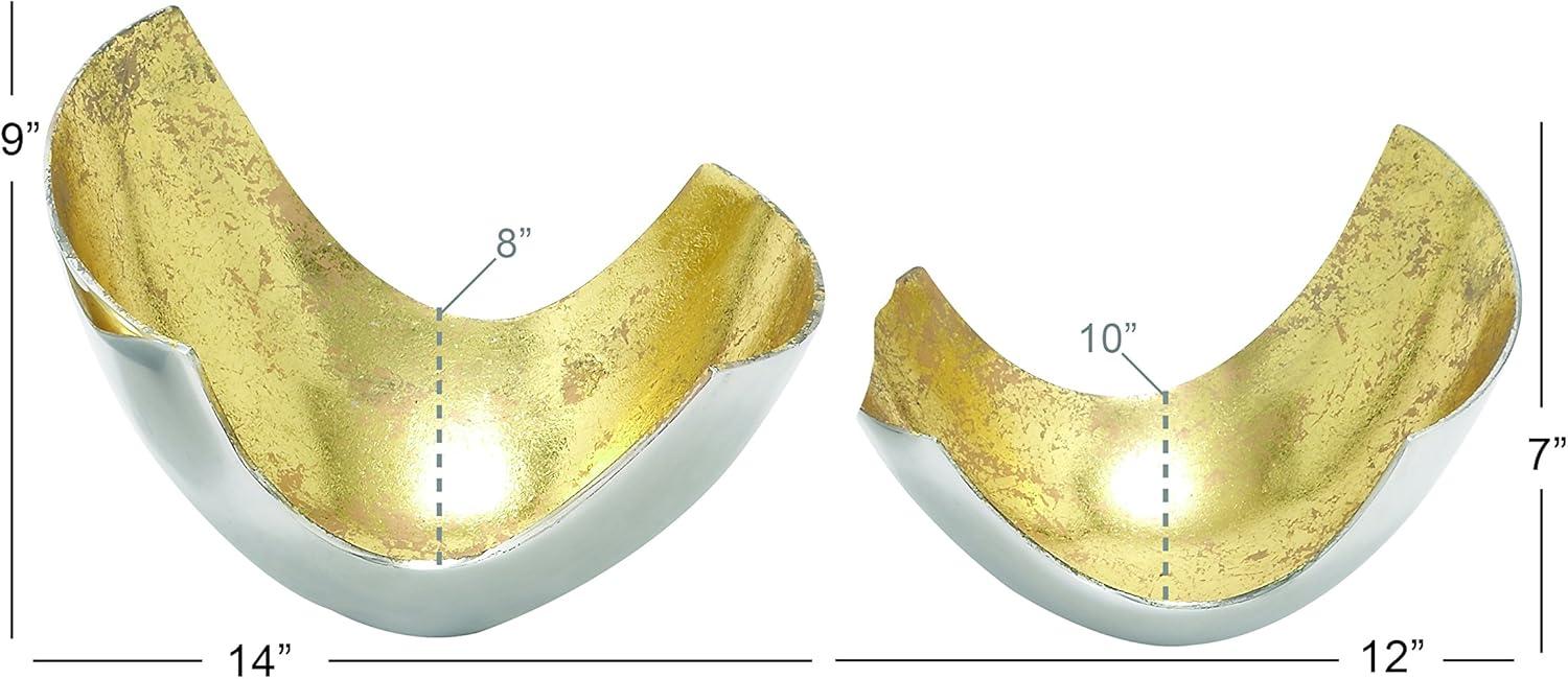 Mercer41 Borealis Aluminum Decorative Bowl 2