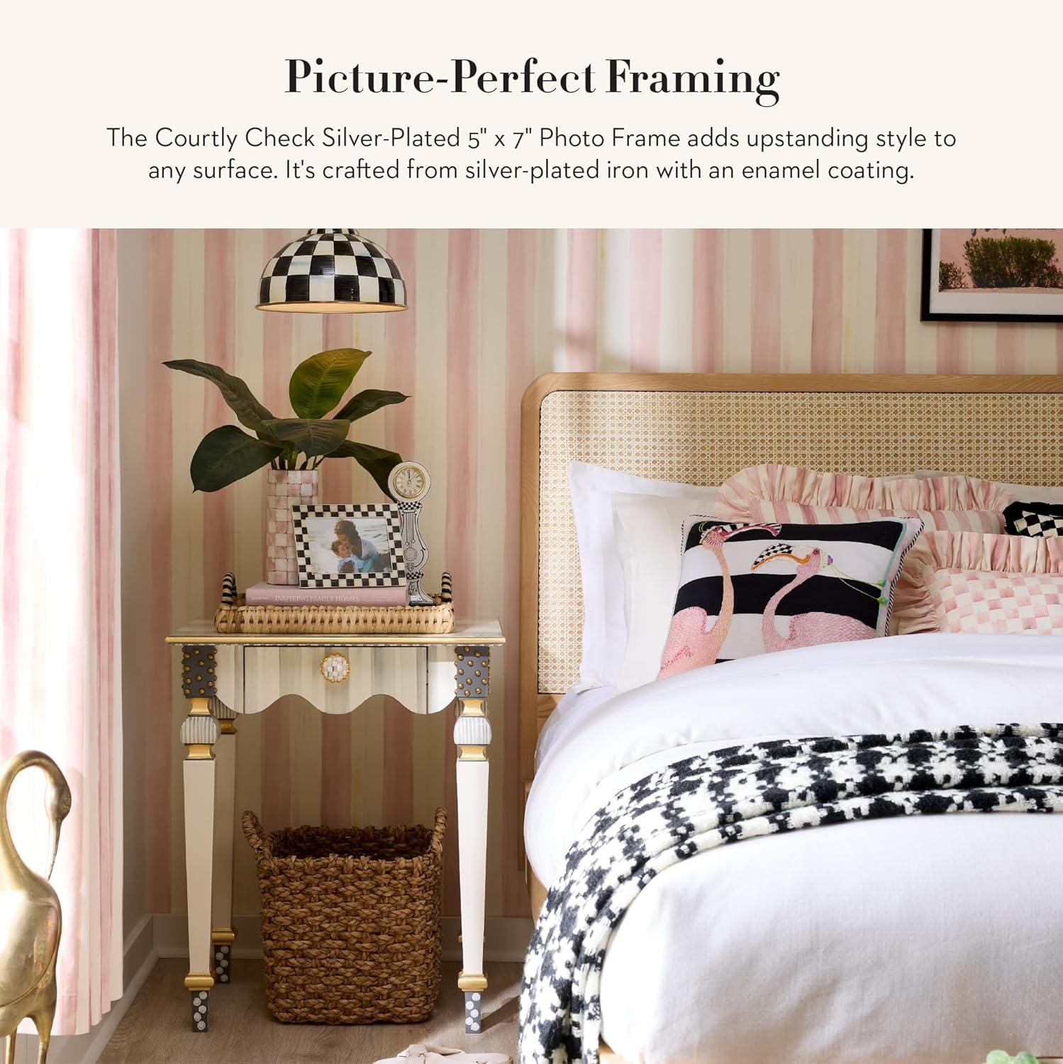 MacKenzie-Childs Sterling Check Plated 5"X7" Frame