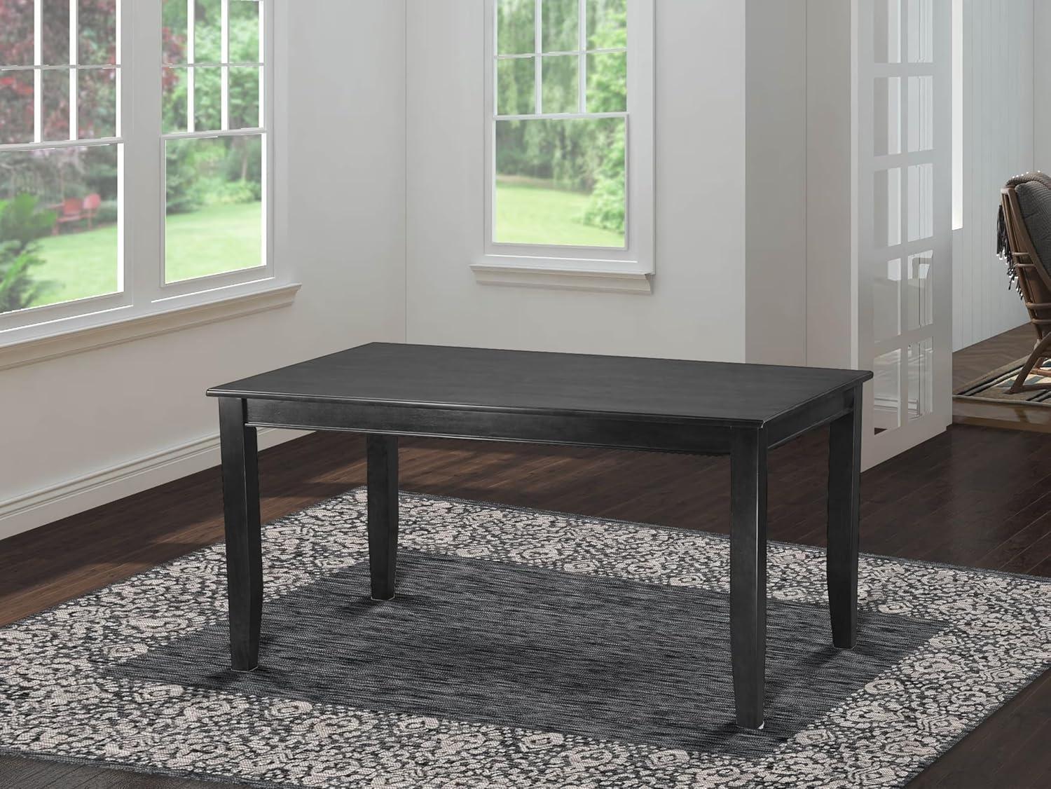 Wooden Imports Furniture DU-T-BLK Dudley Rectangular Dining Table - Black