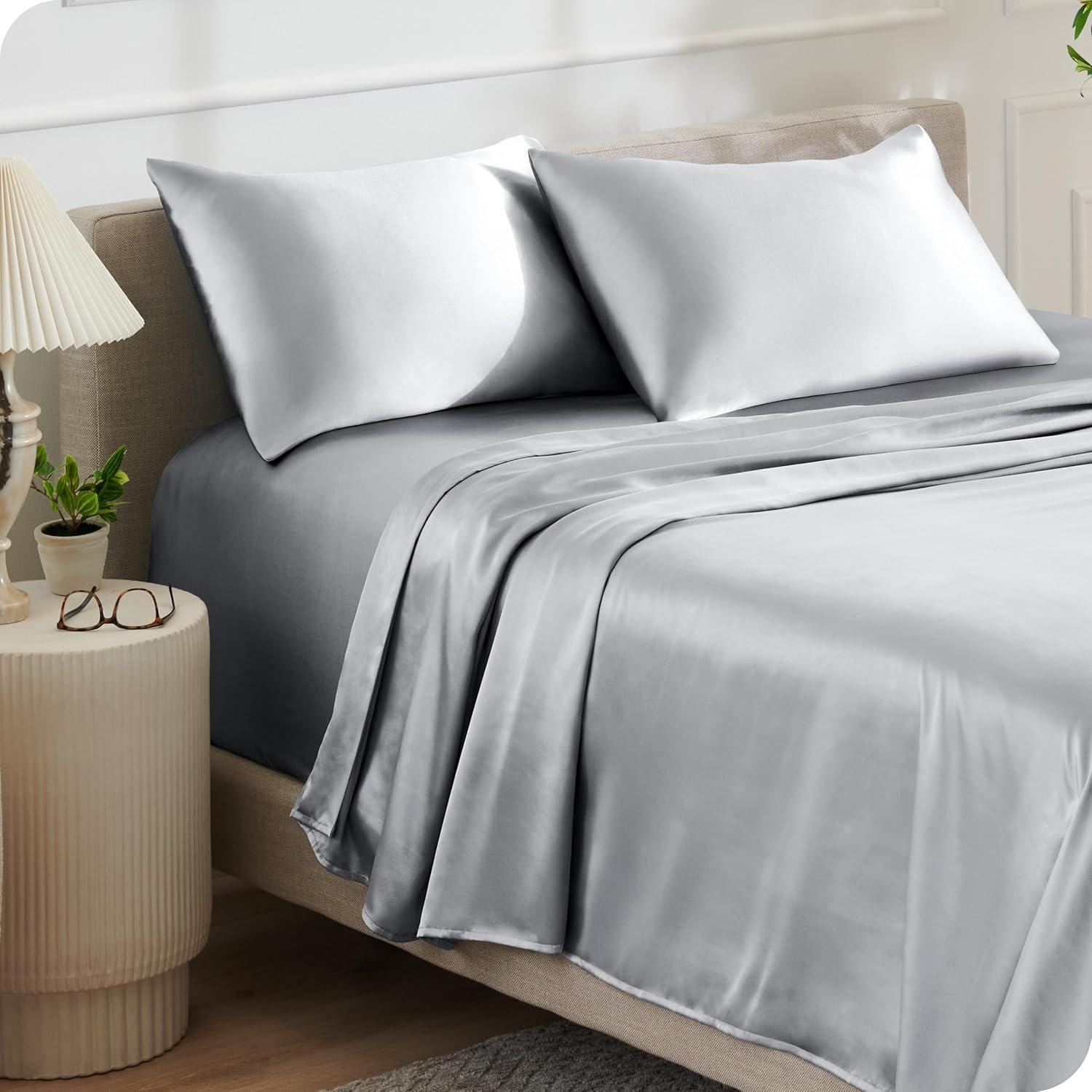 Bare Home Satin Sheet Set