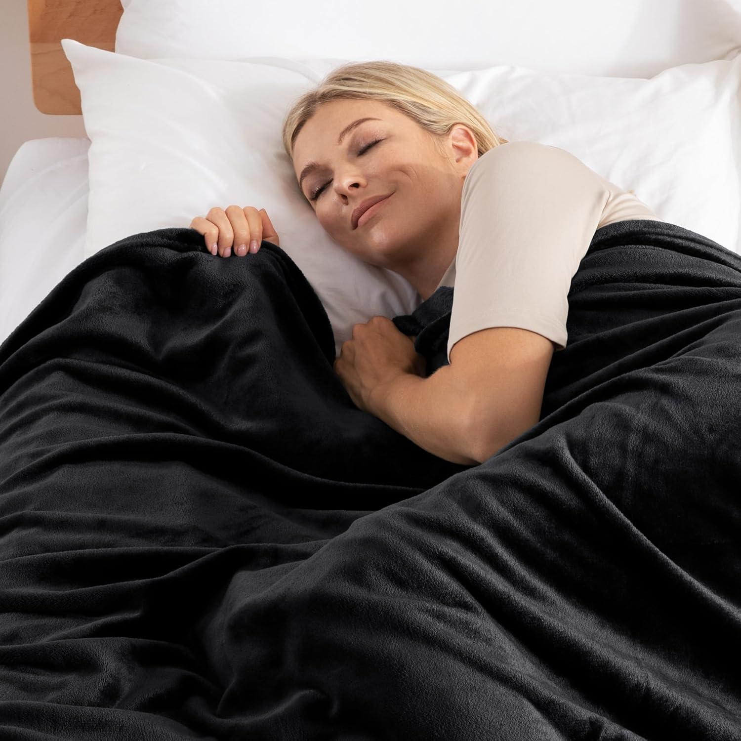 Bare Home Bare Home Microplush Fleece Blanket - Fuzzy, Warm, Bed/Throw Blanket