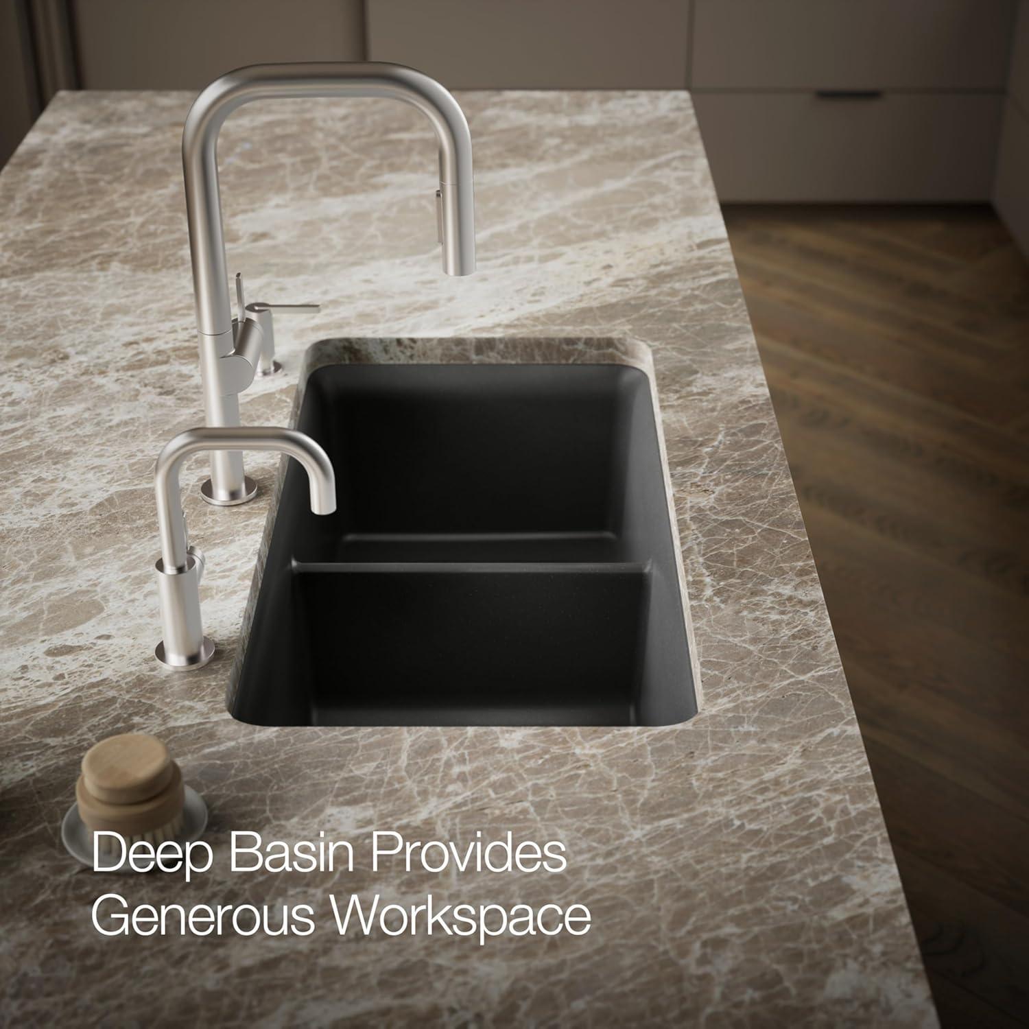 Cairn® 34" L x 18" W Under-Mount Double-Equal Kitchen Sink