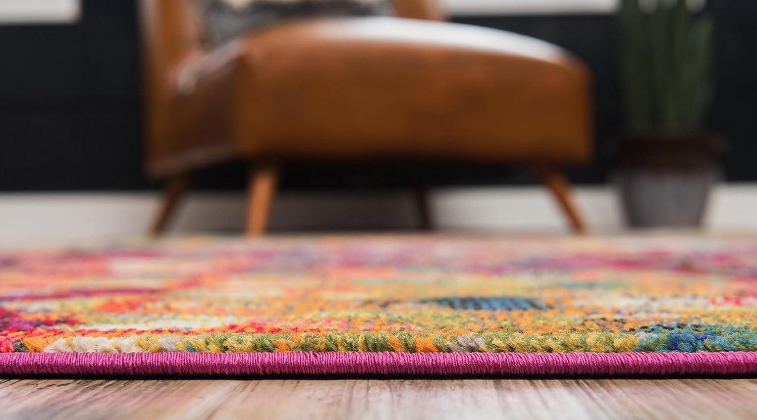 Unique Loom 5' 1 x 8' 0 Jardin Ivy Multi Area Rug