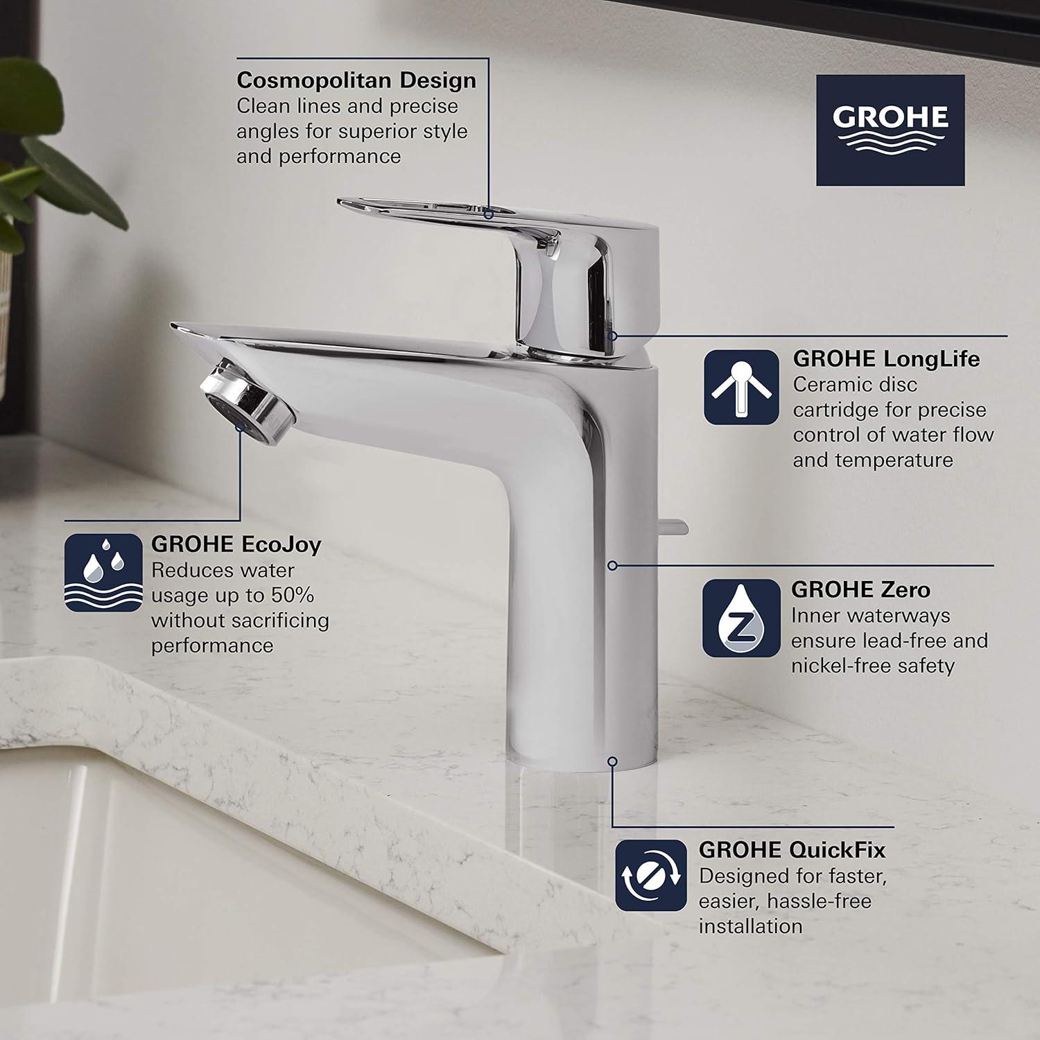 BauLoop Single Hole Bathroom Faucet