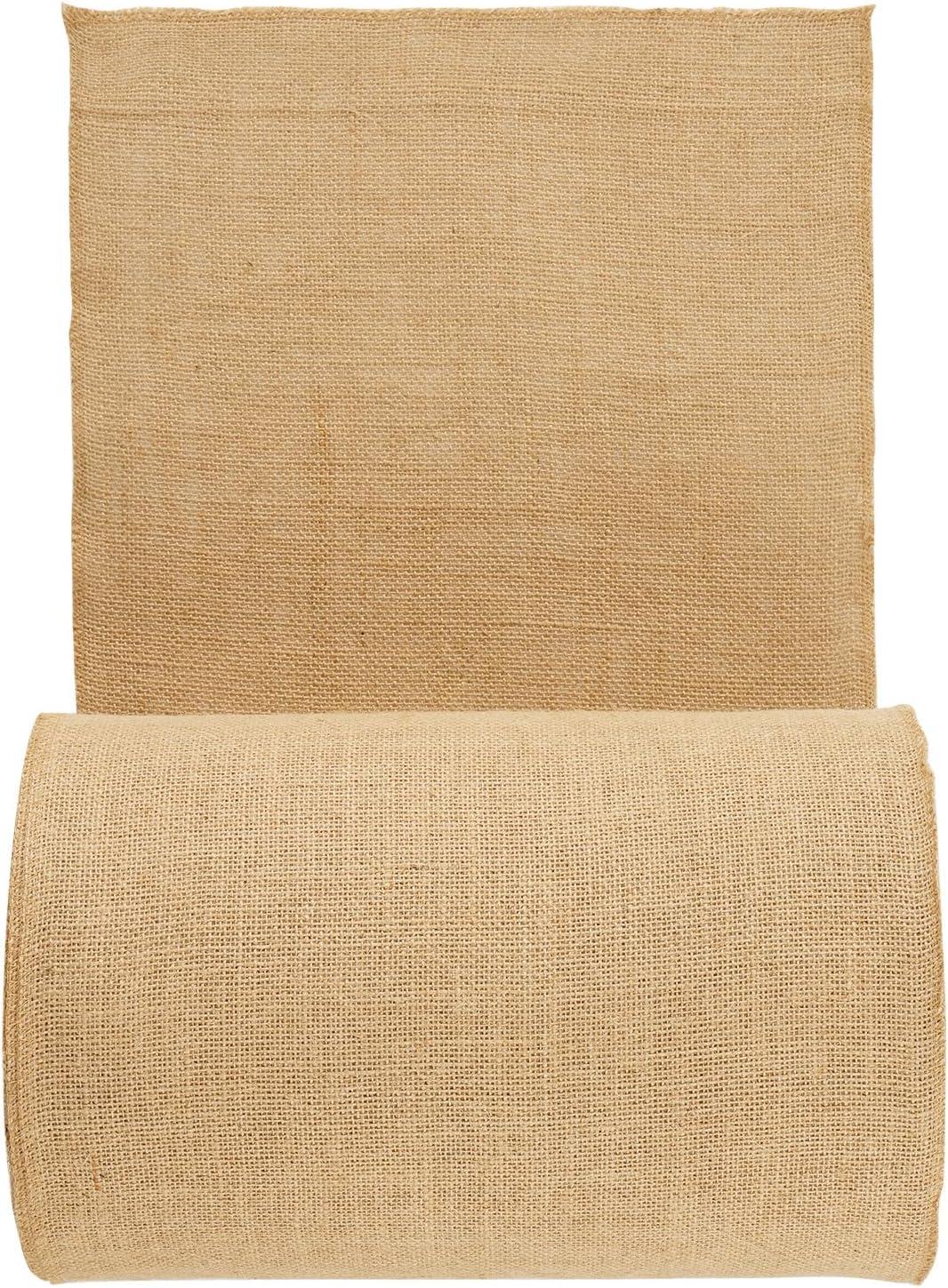 Burlap Fabric Roll, 14 in. x 150 ft. and 50 x 50 High Density Wide Natural Burlap Fabric Rolls, Cabinet Type