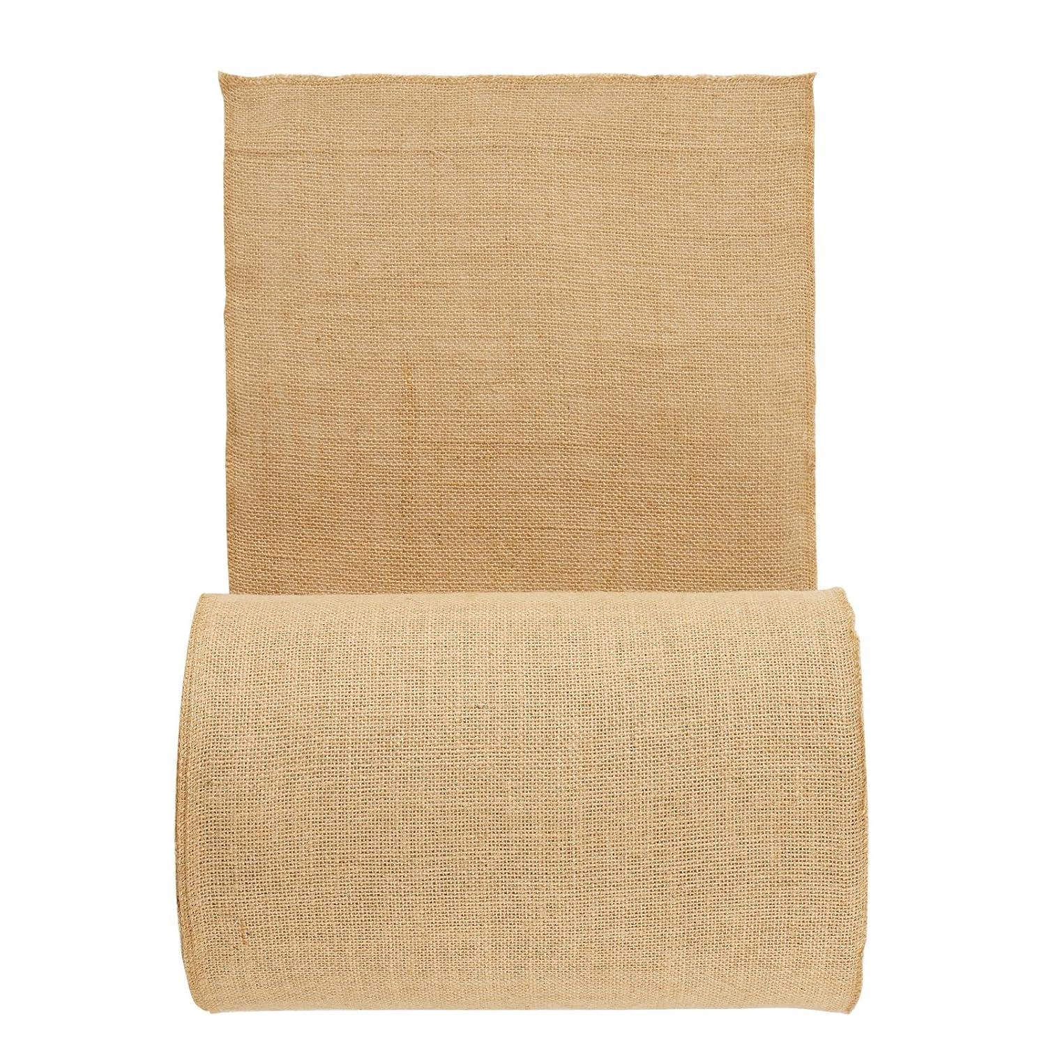 Natural Brown Burlap Canvas Outdoor Fabric Roll