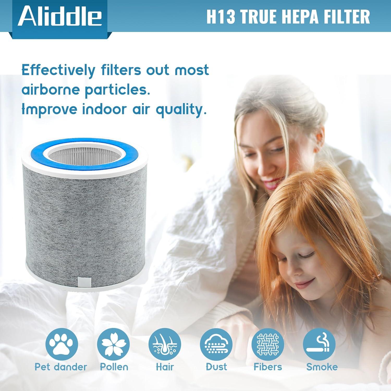 PUREBURG Washable H13 True HEPA Filters, 2 Pack