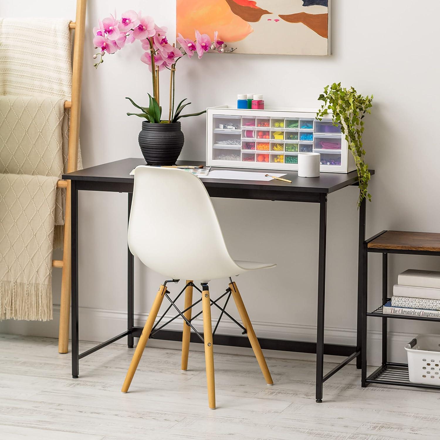 IRIS USA Simple Design Office Desk, Black