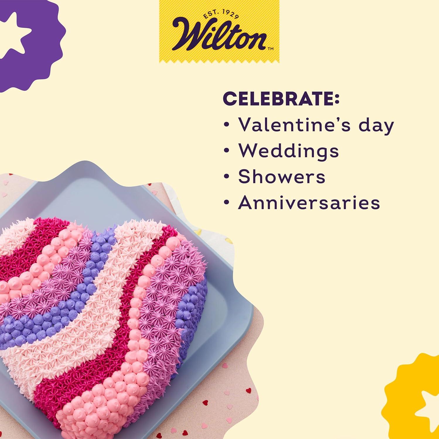 Wilton Heart Decorator Preferred 8" Aluminum Cake Pan