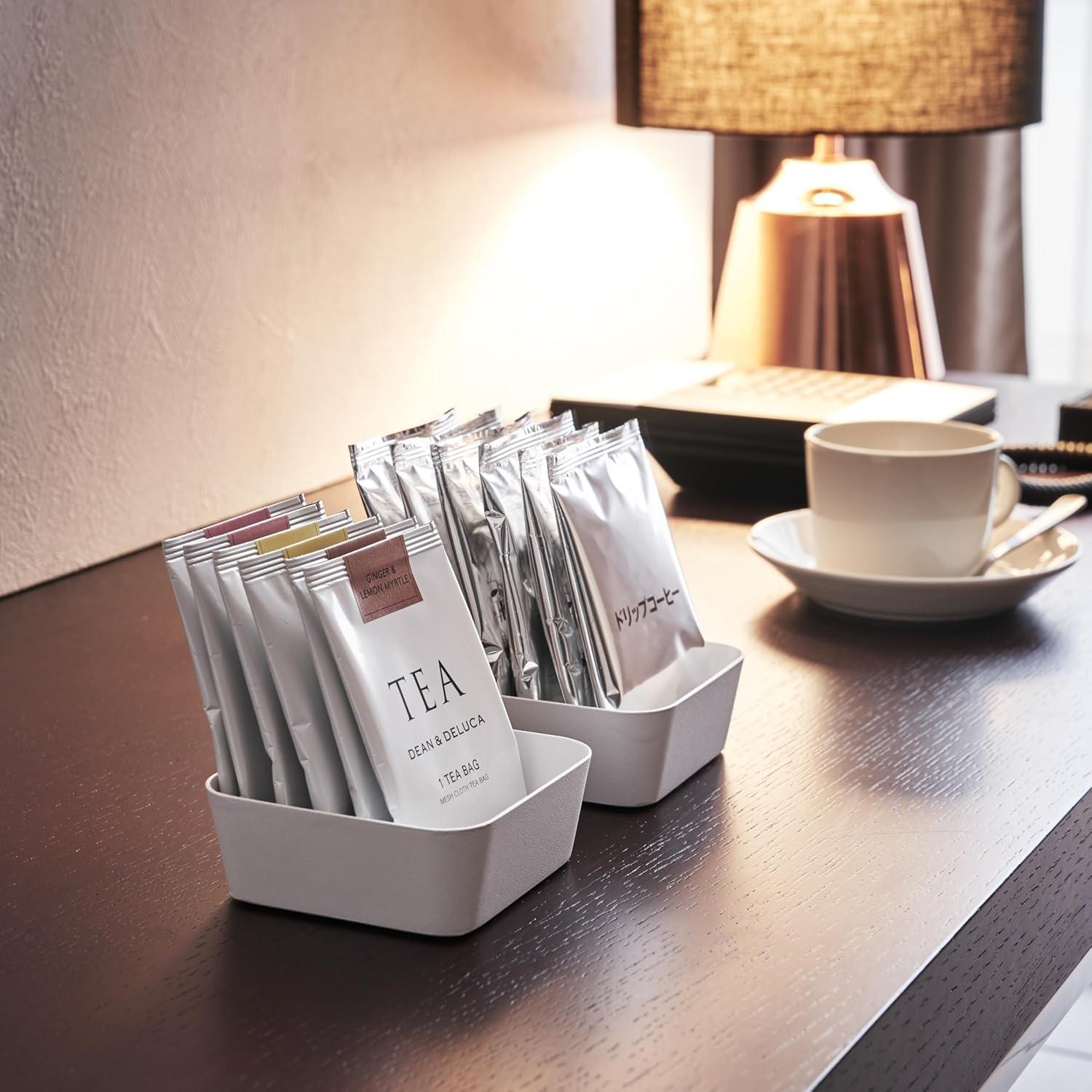 Yamazaki Home Space Saving Vanity Tray, Square, Steel, Small