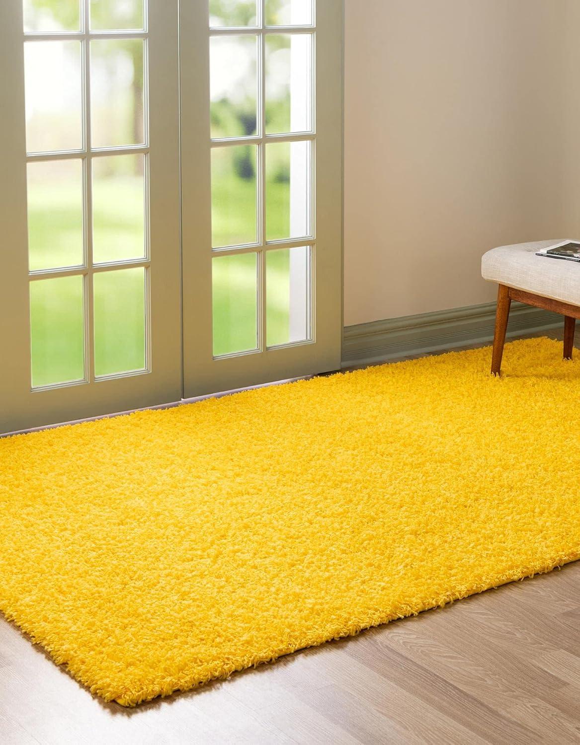 Unique Loom Solid Shag Solid Indoor Woven Area Rug