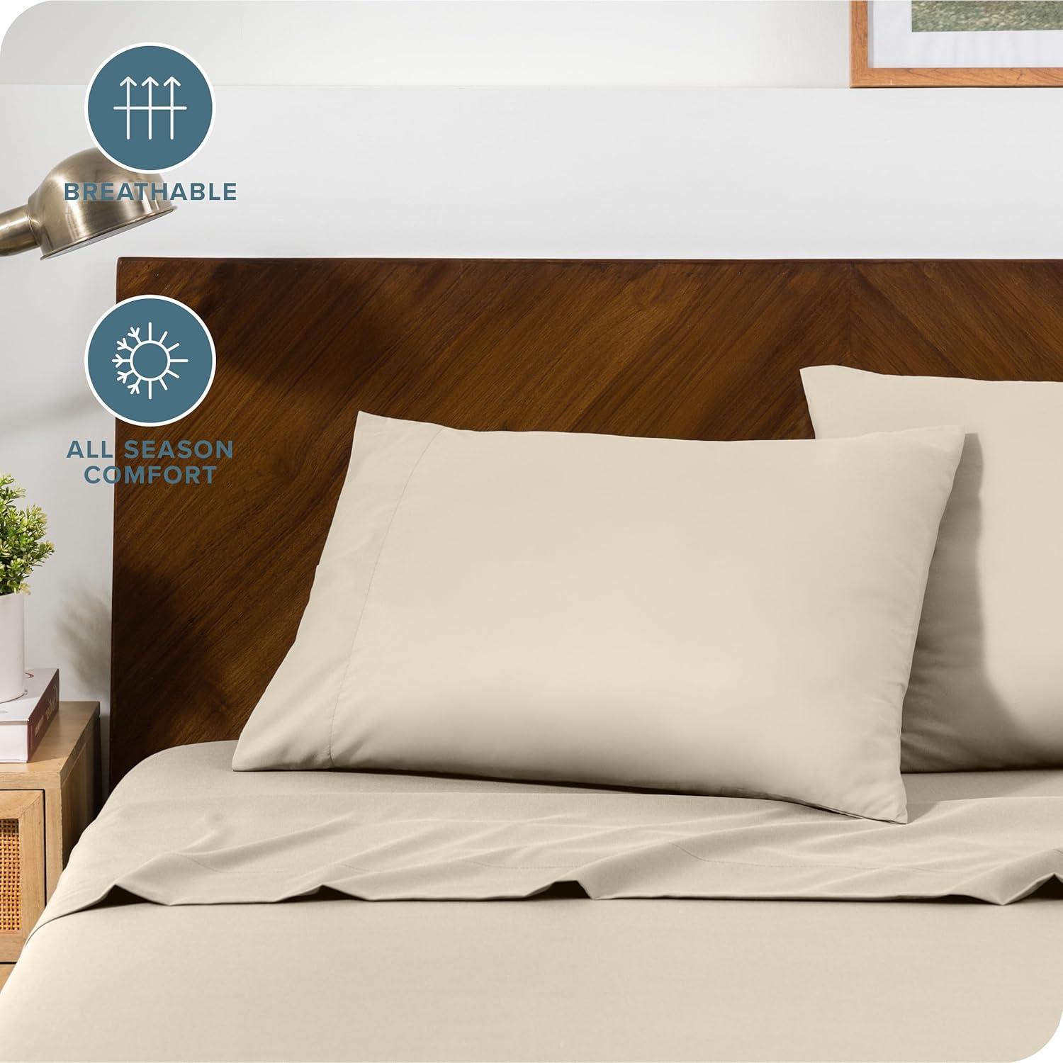 Bare Home Microfiber Pillowcase Set Envelope Closure