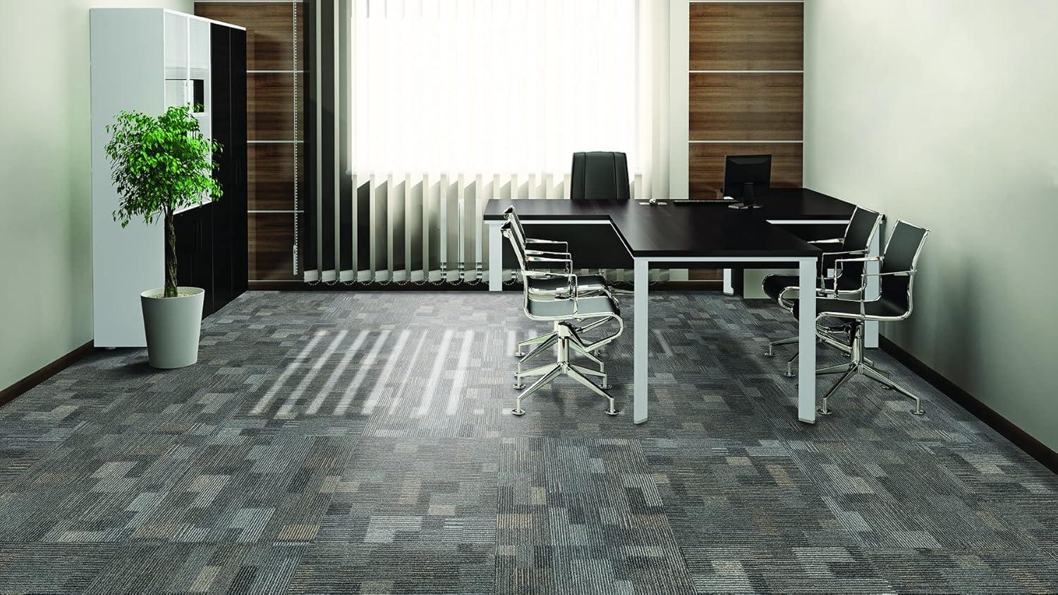 Mohawk Basics 24" x 24" Carpet Tile Sample with EnviroStrand™ PET Fiber in Stone Walk (1 piece)