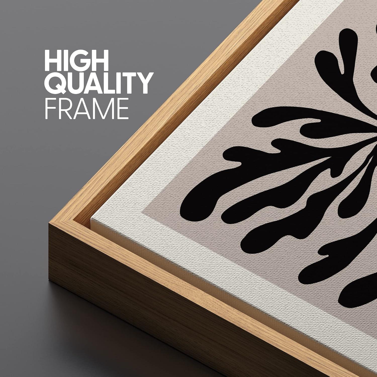 SIGNLEADER " Papier Decoupe Collection French Retro Art Decor Flower Plants " by Henri Matisse 3 - Pieces