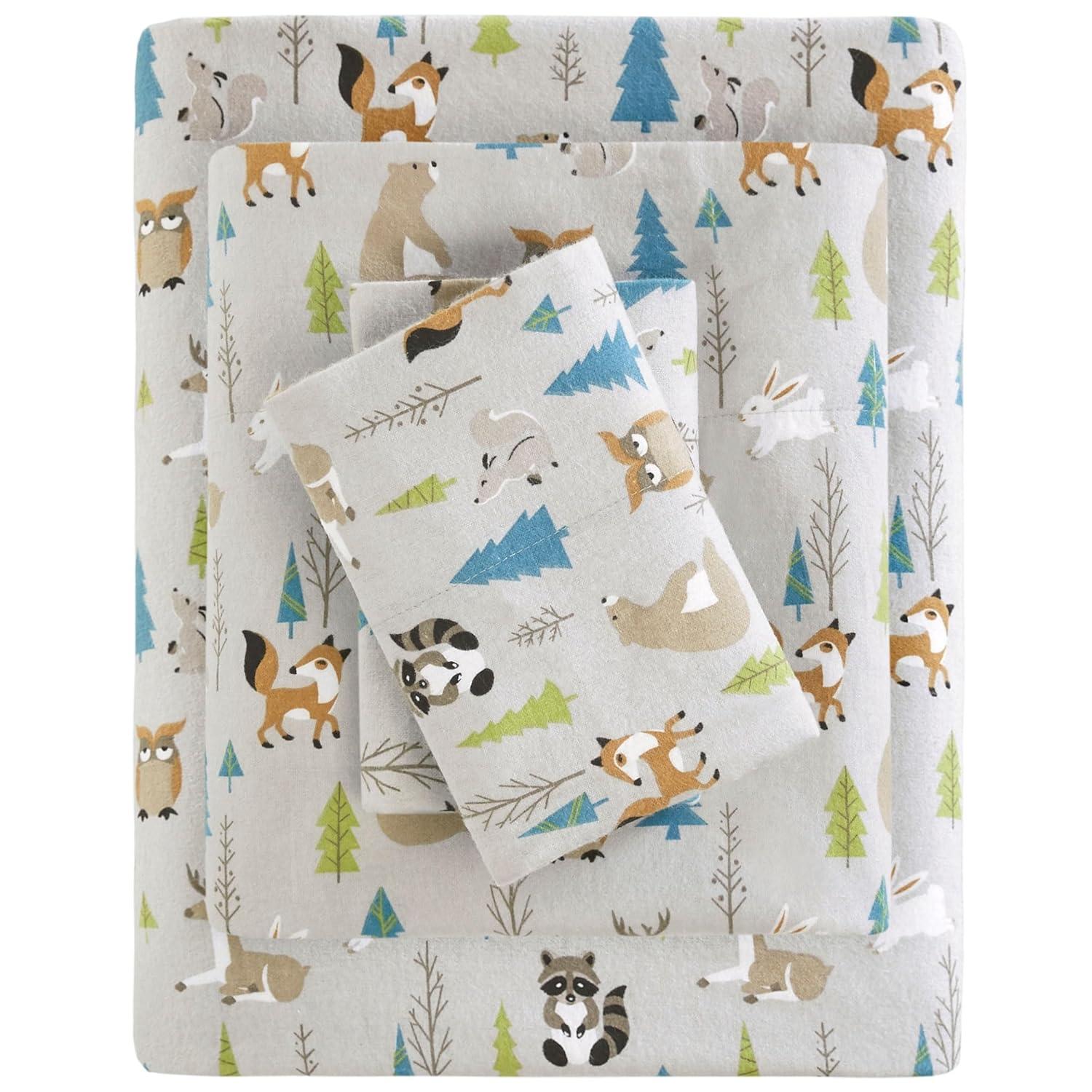 Madison Park Cozy Flannel 100% Cotton Sheet Set
