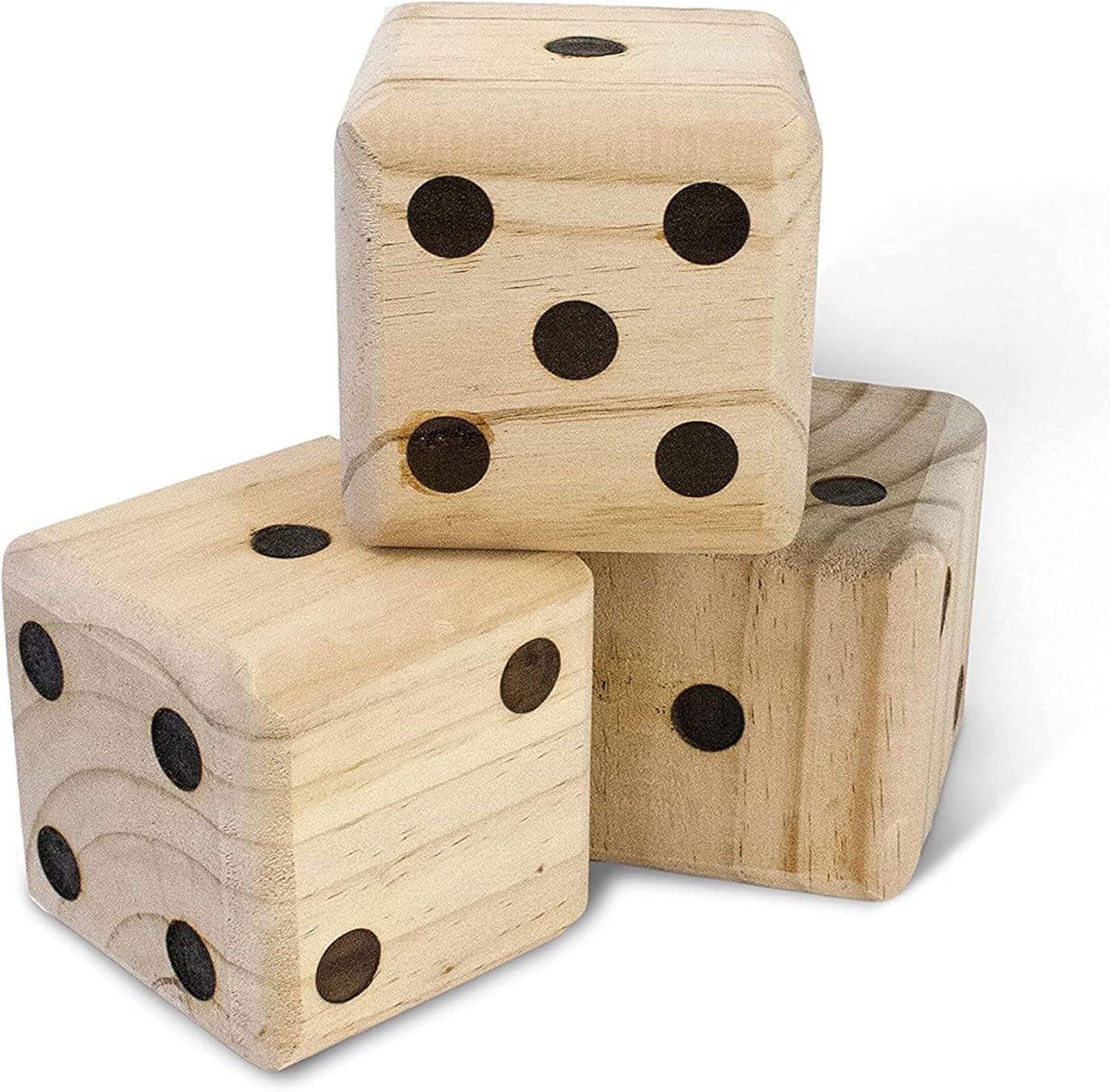 Oversized Wooden Yard Dice