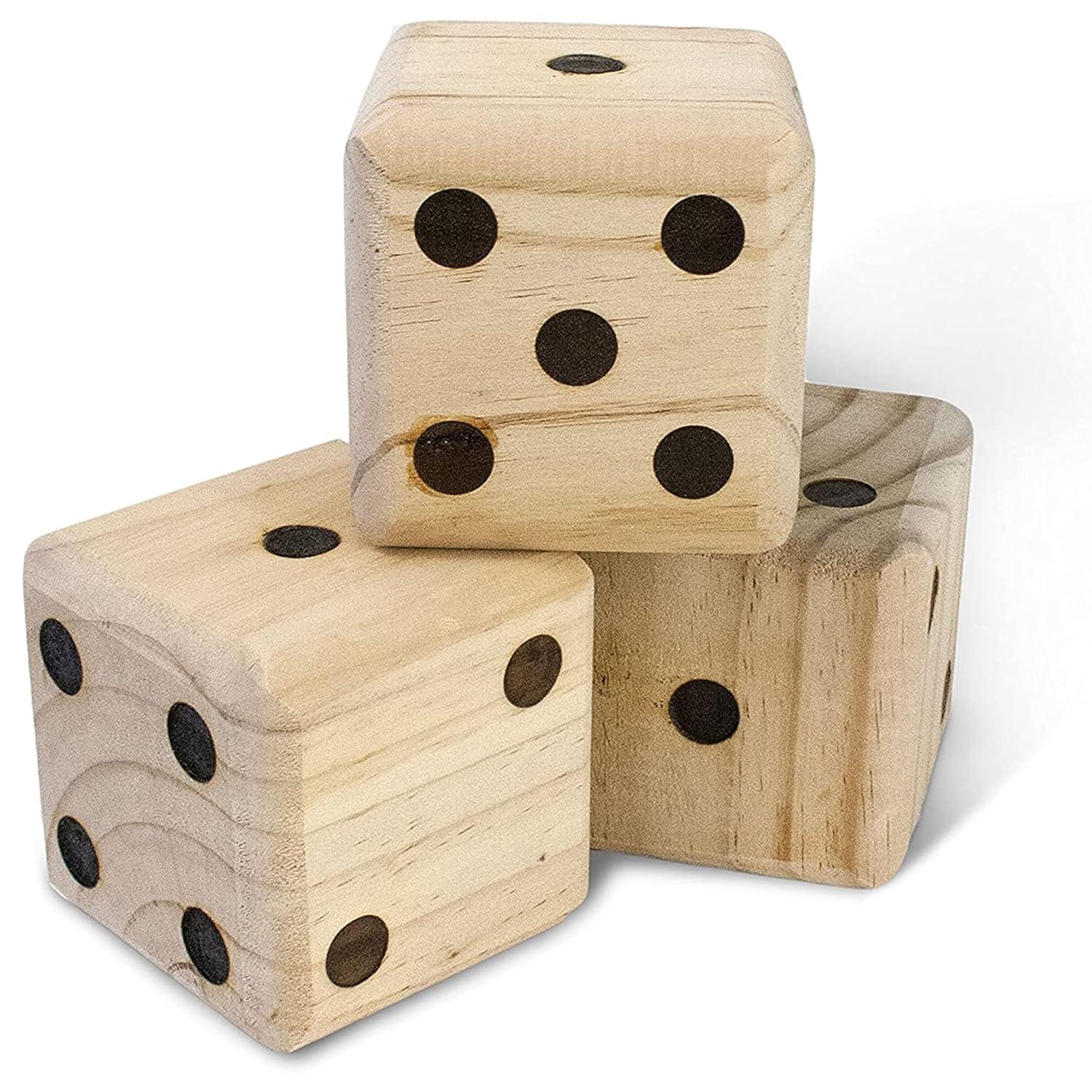Oversized Wooden Yard Dice
