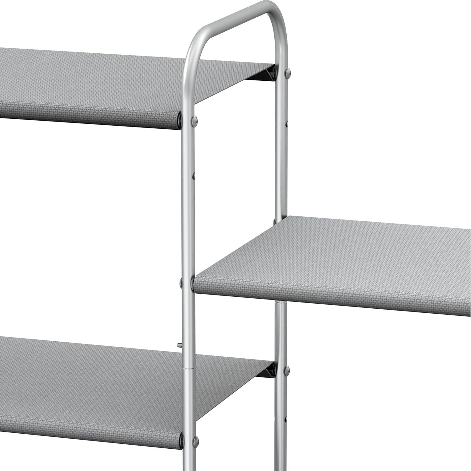 Simple Houseware 4-Tier Shoe Rack Storage Organizer 20-Pair, Gray