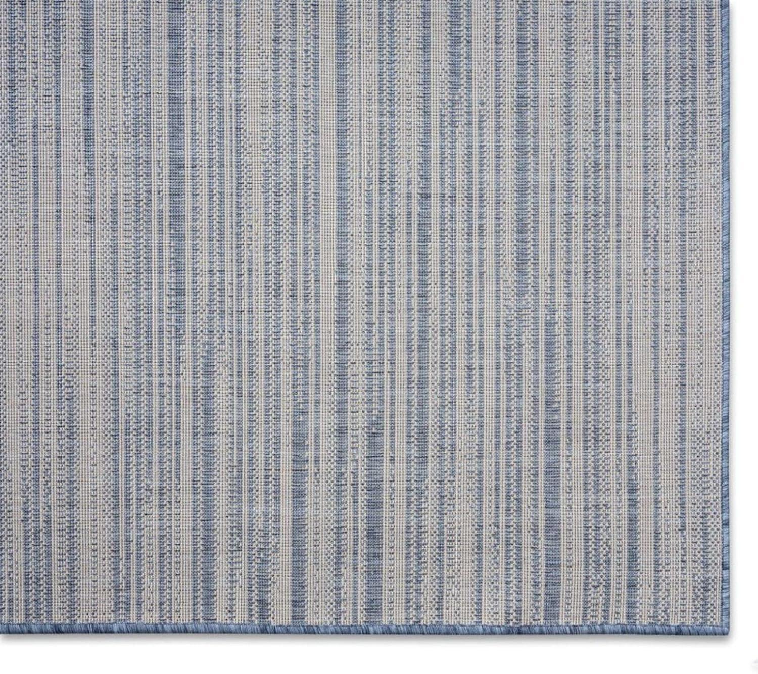 Nicole Miller Abstract Blue Indoor / Outdoor Area Rug