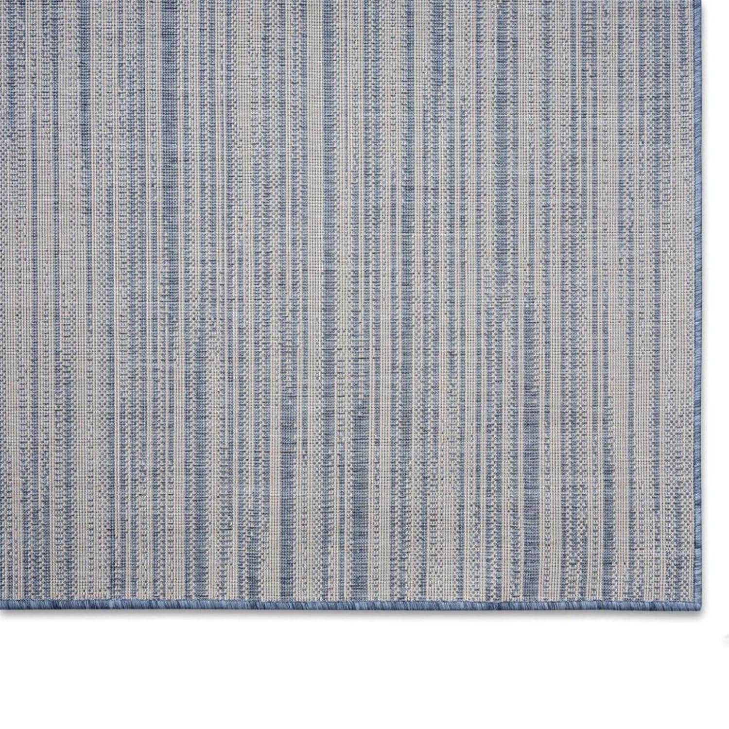 Nicole Miller Abstract Blue Indoor / Outdoor Area Rug