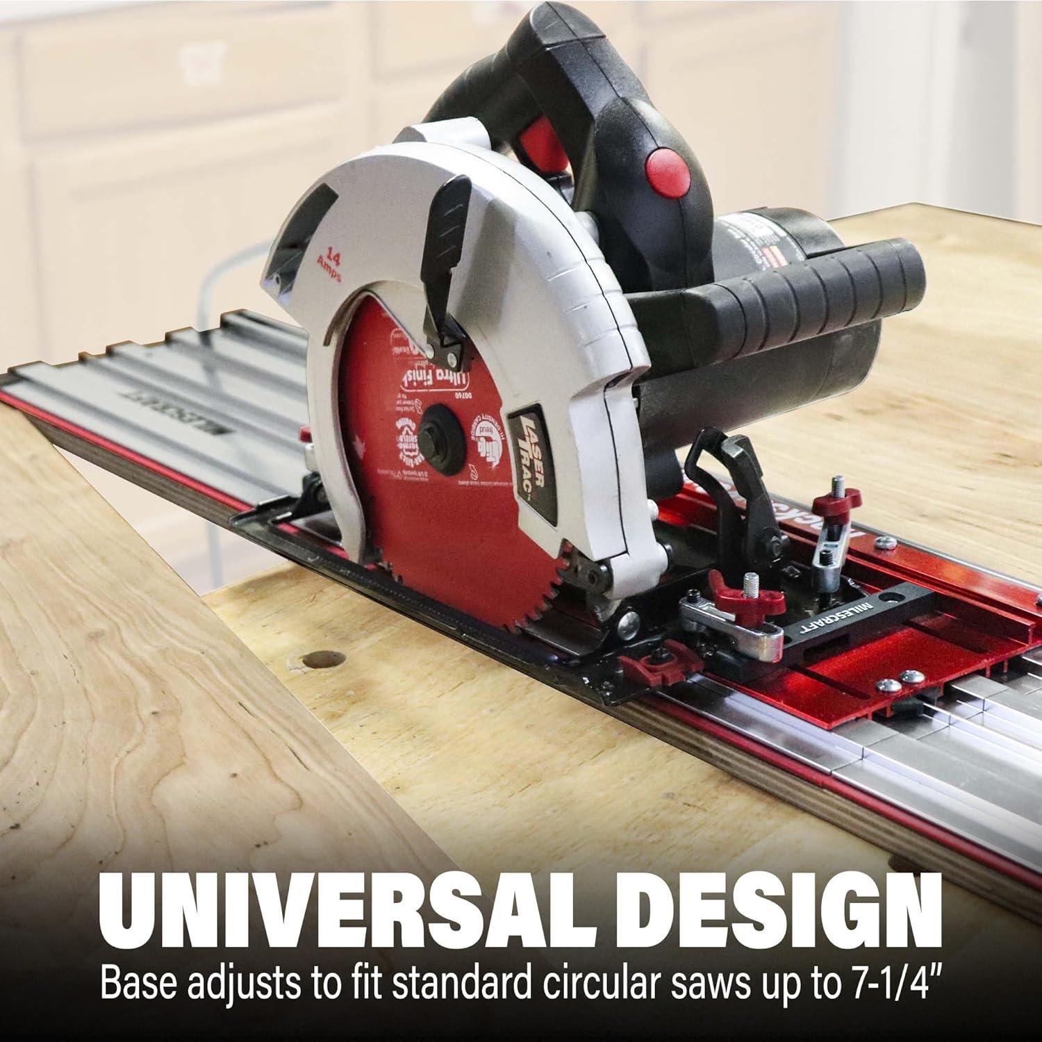 Milescraft Red and Silver Aluminum Track Saw Guide System