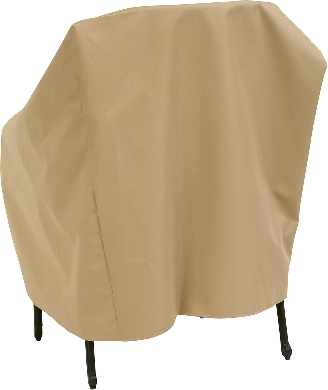 Modern Leisure Basics Outdoor Patio Chair Cover, 27"L x 34"W x 31"H, Khaki