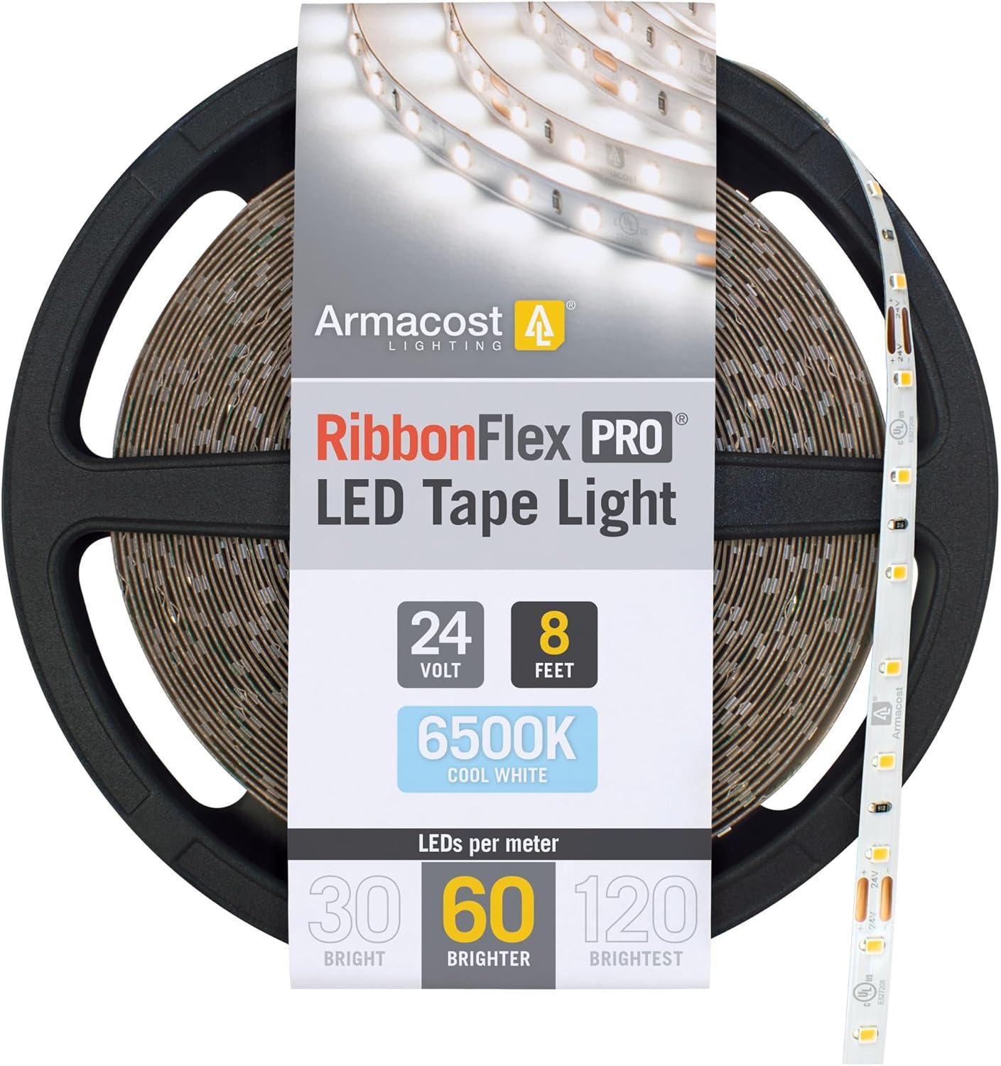 RibbonFlex Pro, 24V, 6500K, 60LEDs/M, IP20, 2.5M Undercabinet Strip Light
