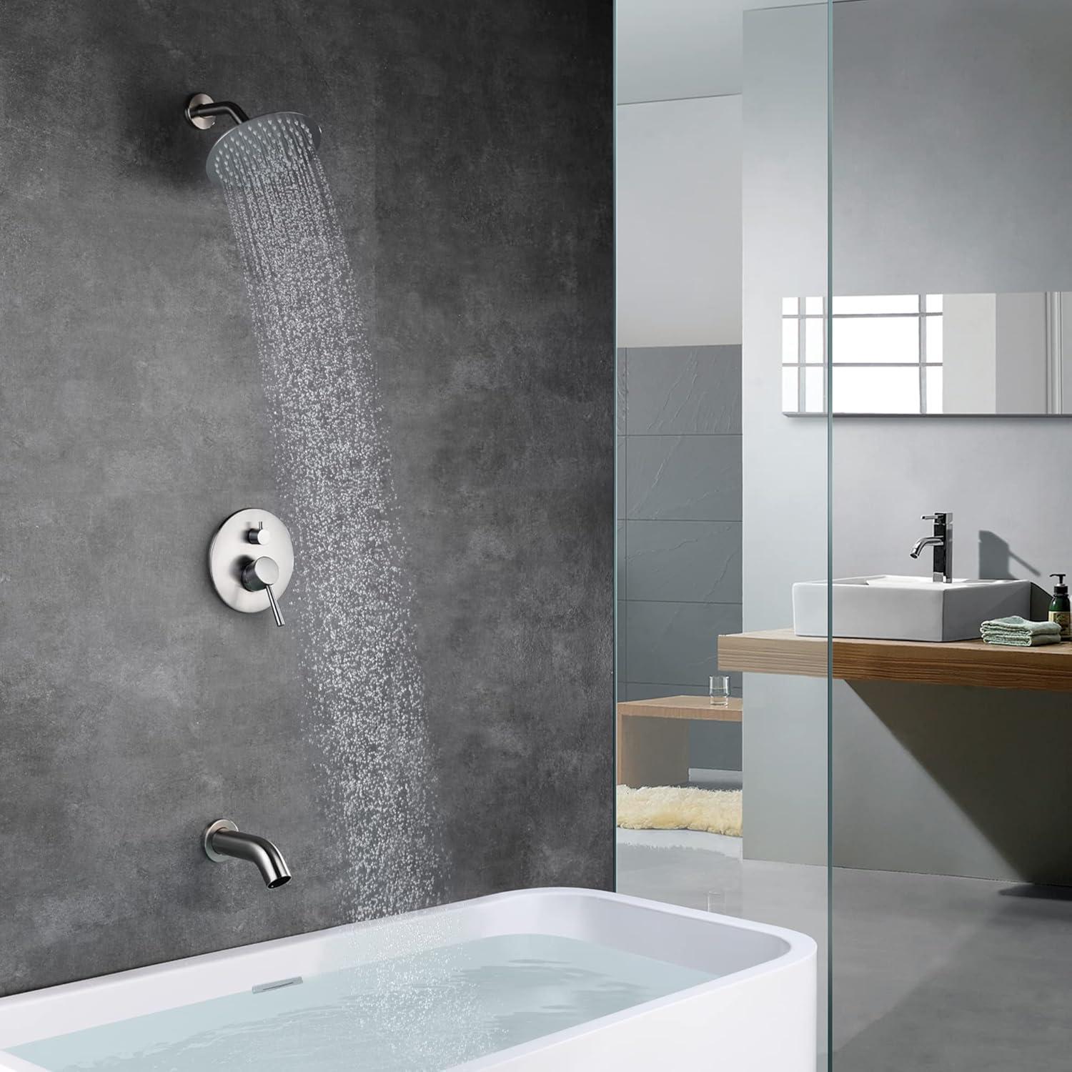 Dual Function Concealed Mixer Showers with Rough in-Valve