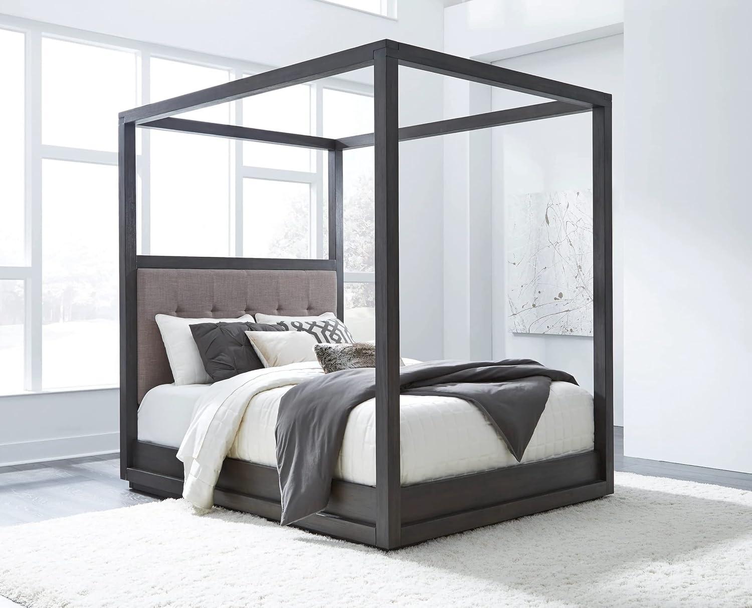 Eloise Upholstered Canopy Bed