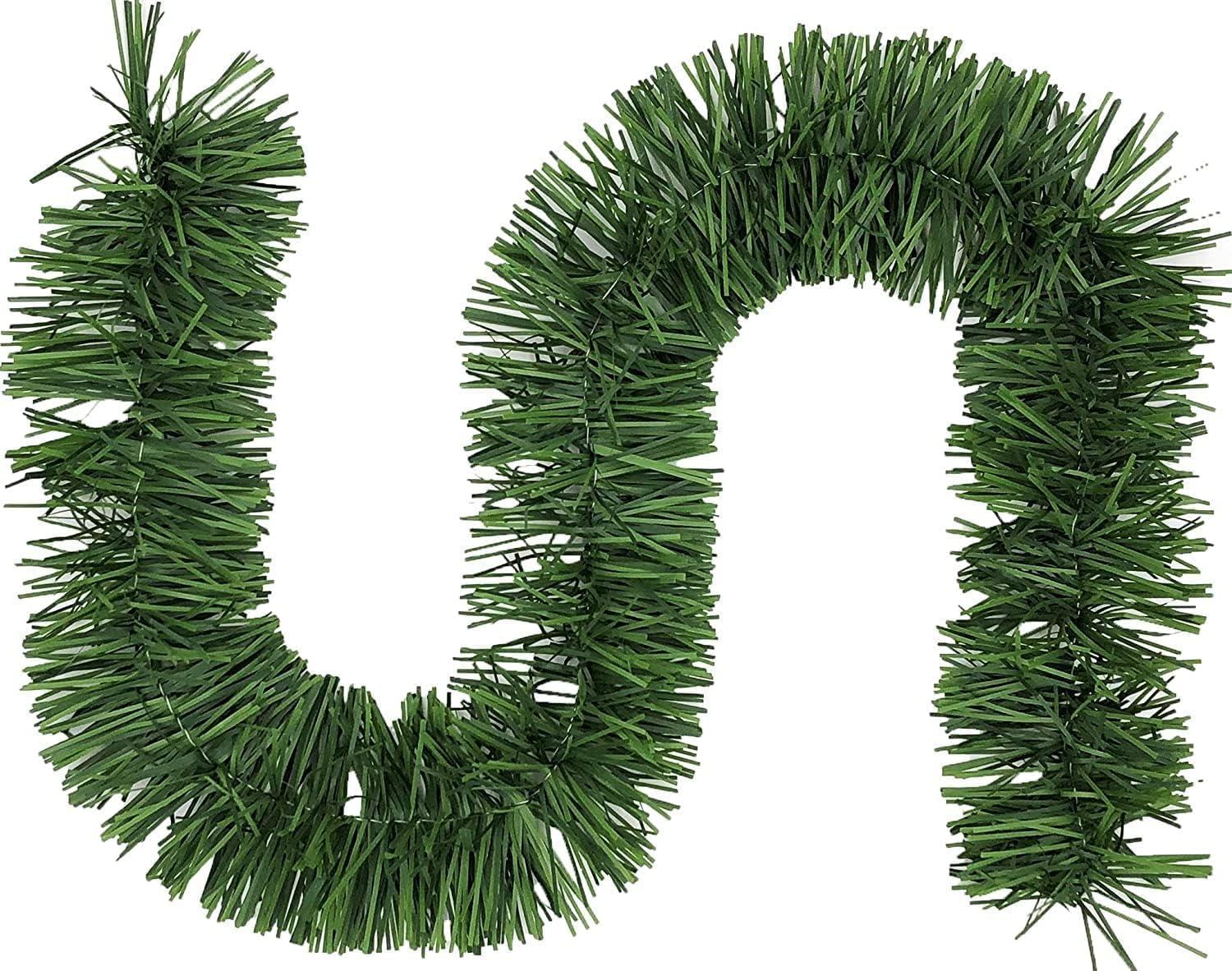 50 Foot Garland | Christmas Garland for Christmas Decorations Indoor or Outdoor | Non-Lit Soft Garland Christmas Decorations | Green Holiday Decor | Home Garden Artificial Greenery (50 FT)