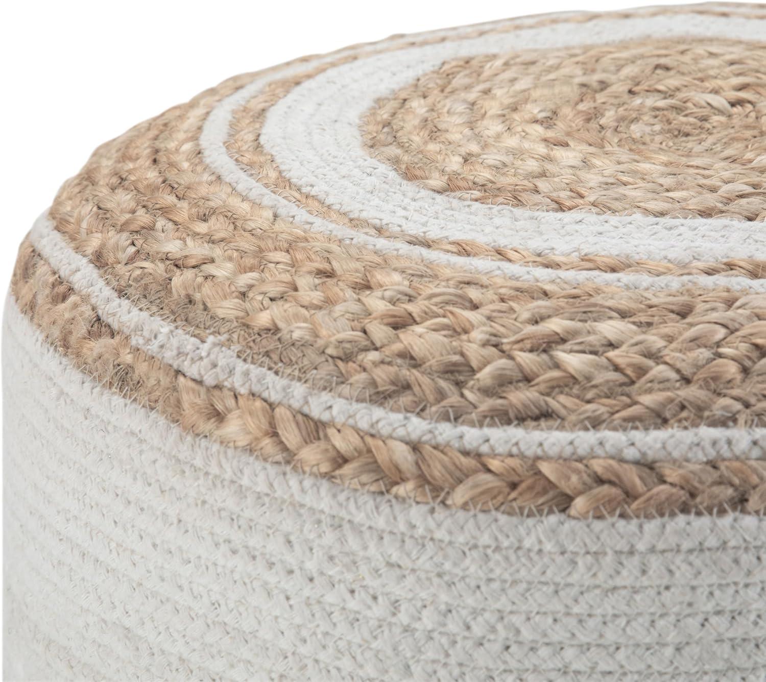 Simpli Home Serena Upholstered Pouf