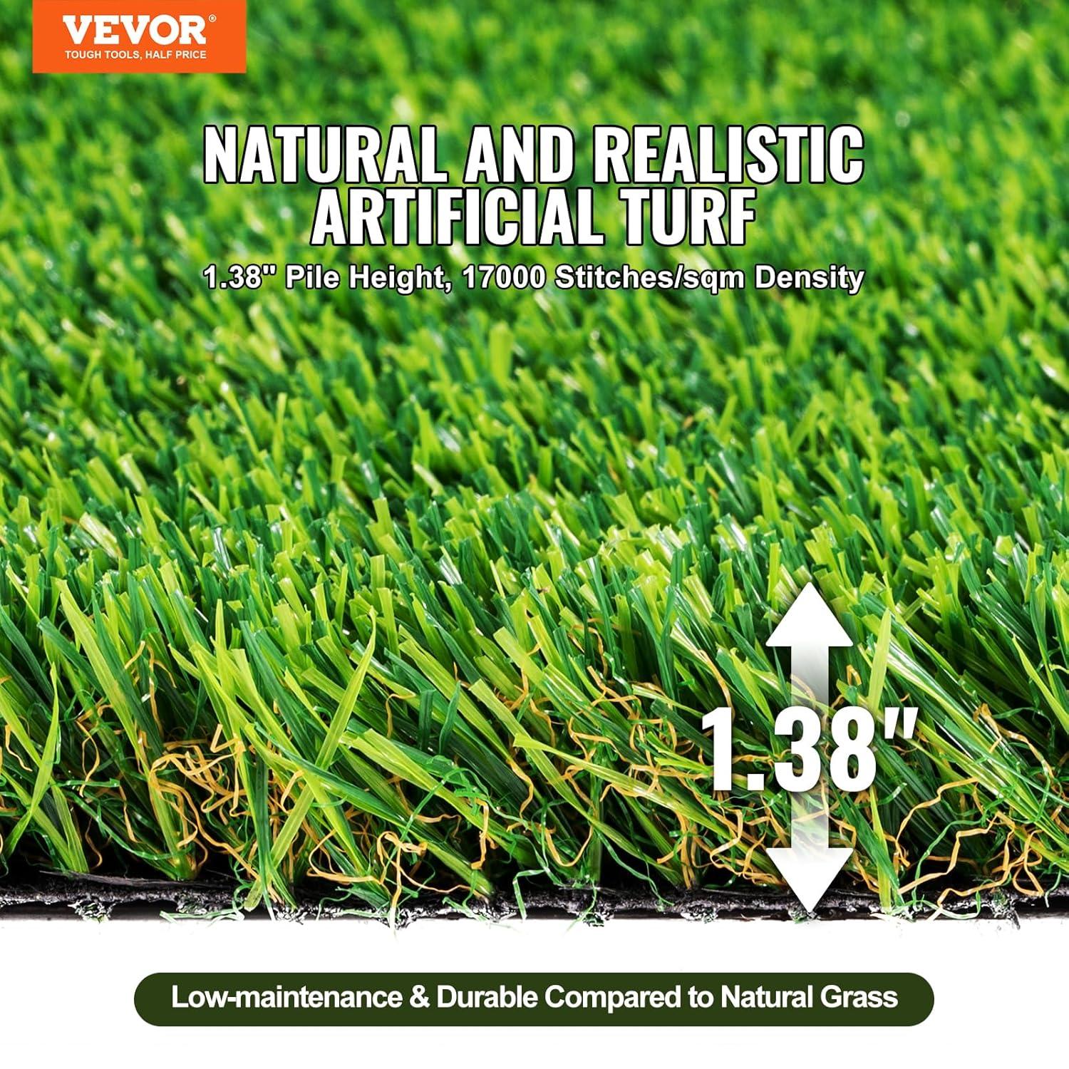 VEVOR 12" x 12" Artificial Grass Turf Panels (Set of 9)