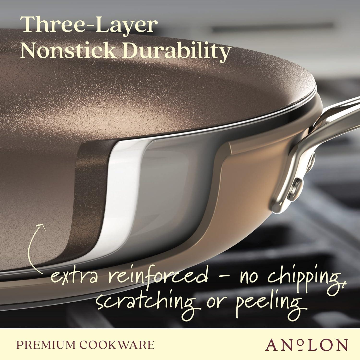 Anolon Ascend Hard Anodized Nonstick Frying Pan / Skillet, Induction Compatible