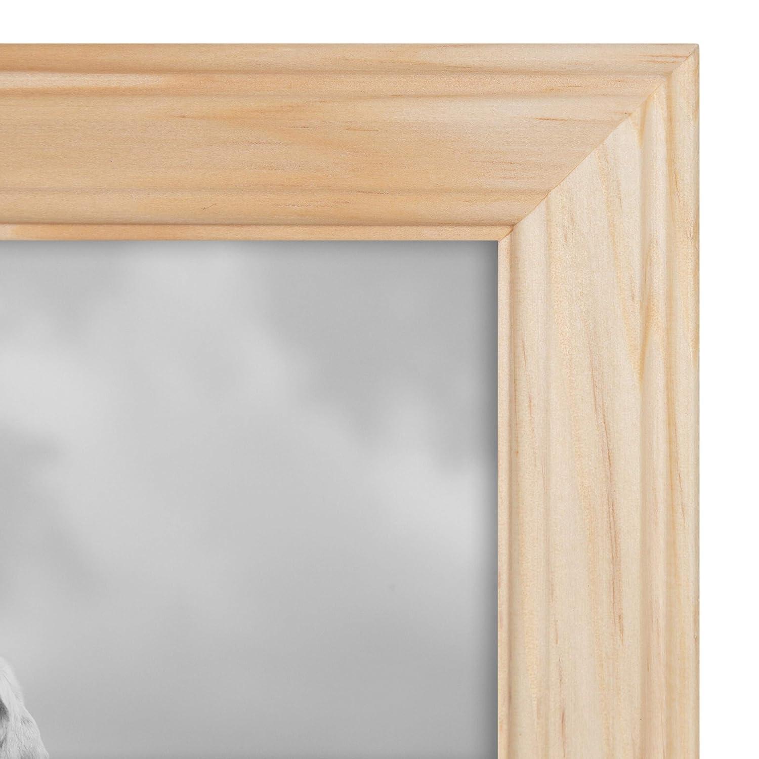 10pc Bordeaux Frame Boxs White/Black/Natural Wood - Kate & Laurel All Things Decor: Wall Display, Multi-Size, Modern Style