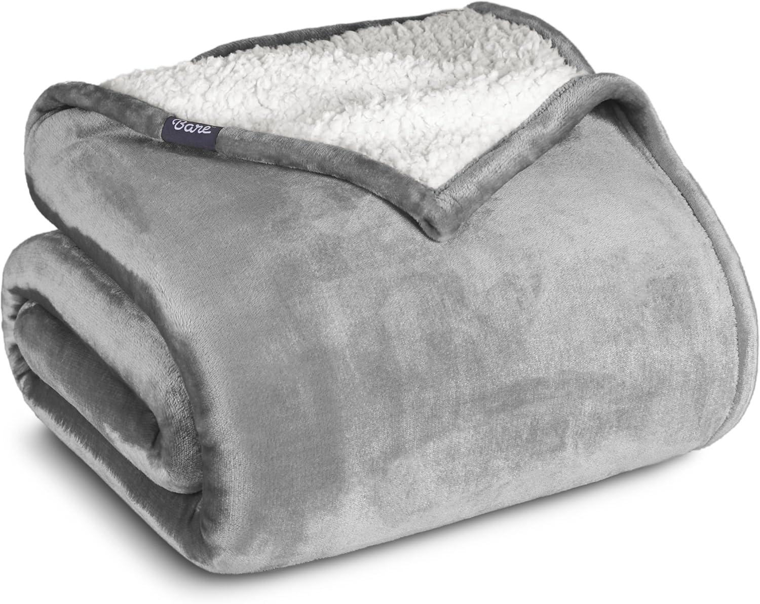 Bare Home Sherpa Fleece Blanket