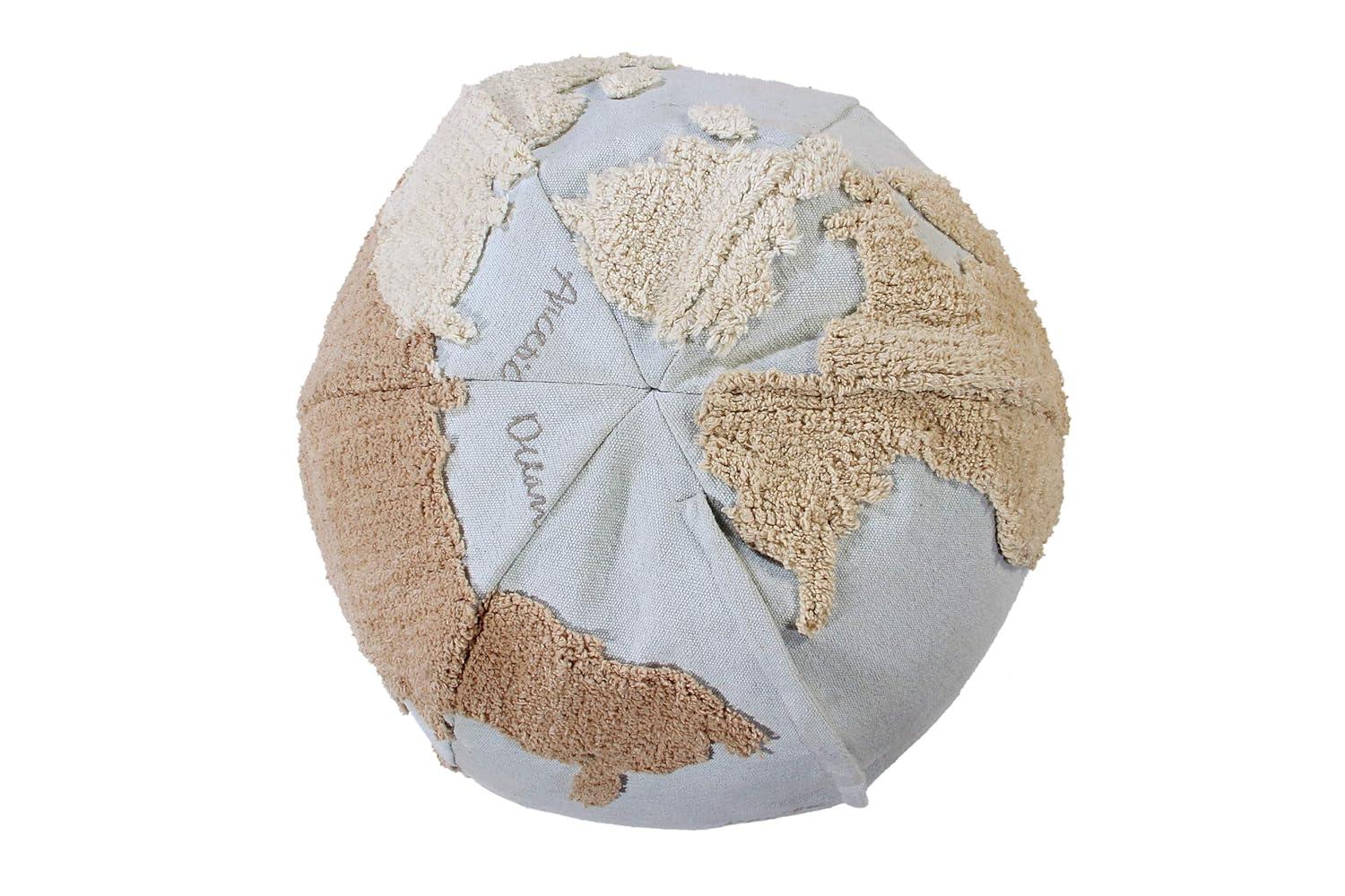 Lorena Canals World Map Pouf